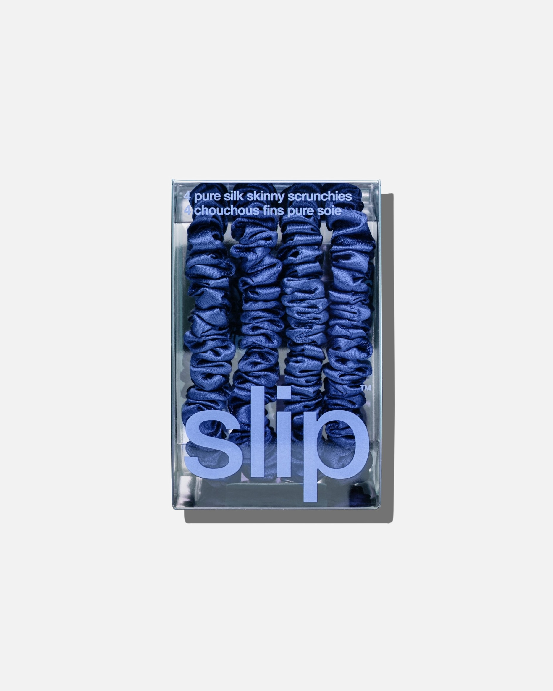 Haar-accessoire voor UnisexSlipPure Zijden Skinny Scrunchies - Koningsblauw1 stuk