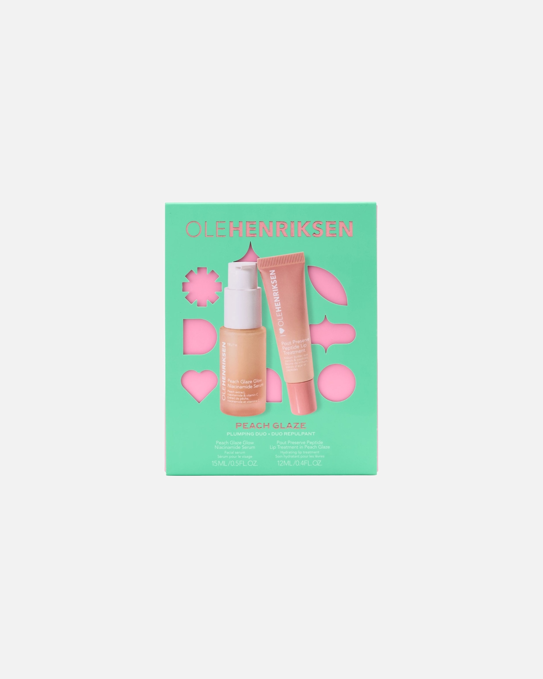 Gezichtsverzorgingsset voor UnisexOle HenriksenPeach Glaze Niacinamide + Peptide Plumping Duo1 stuk