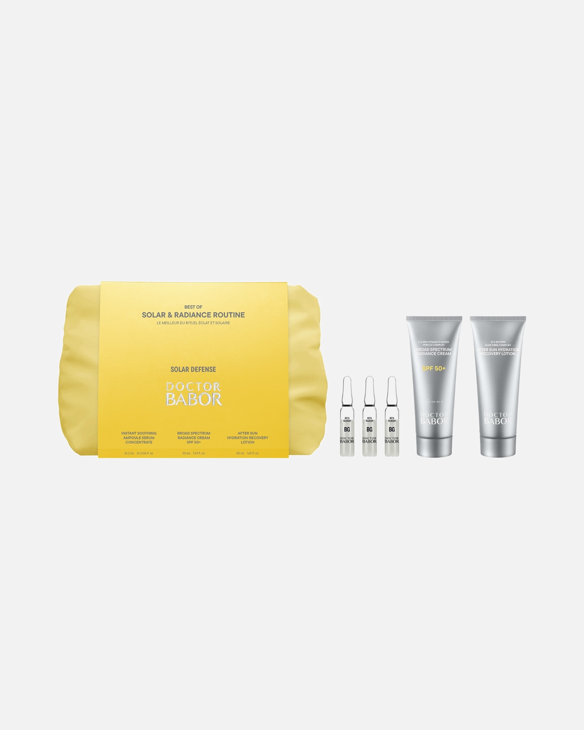 Gezichtsverzorgingsset voor UnisexBABORDoctor Babor Solar DefenseSolar & Radiance Routine Set1 stuk
