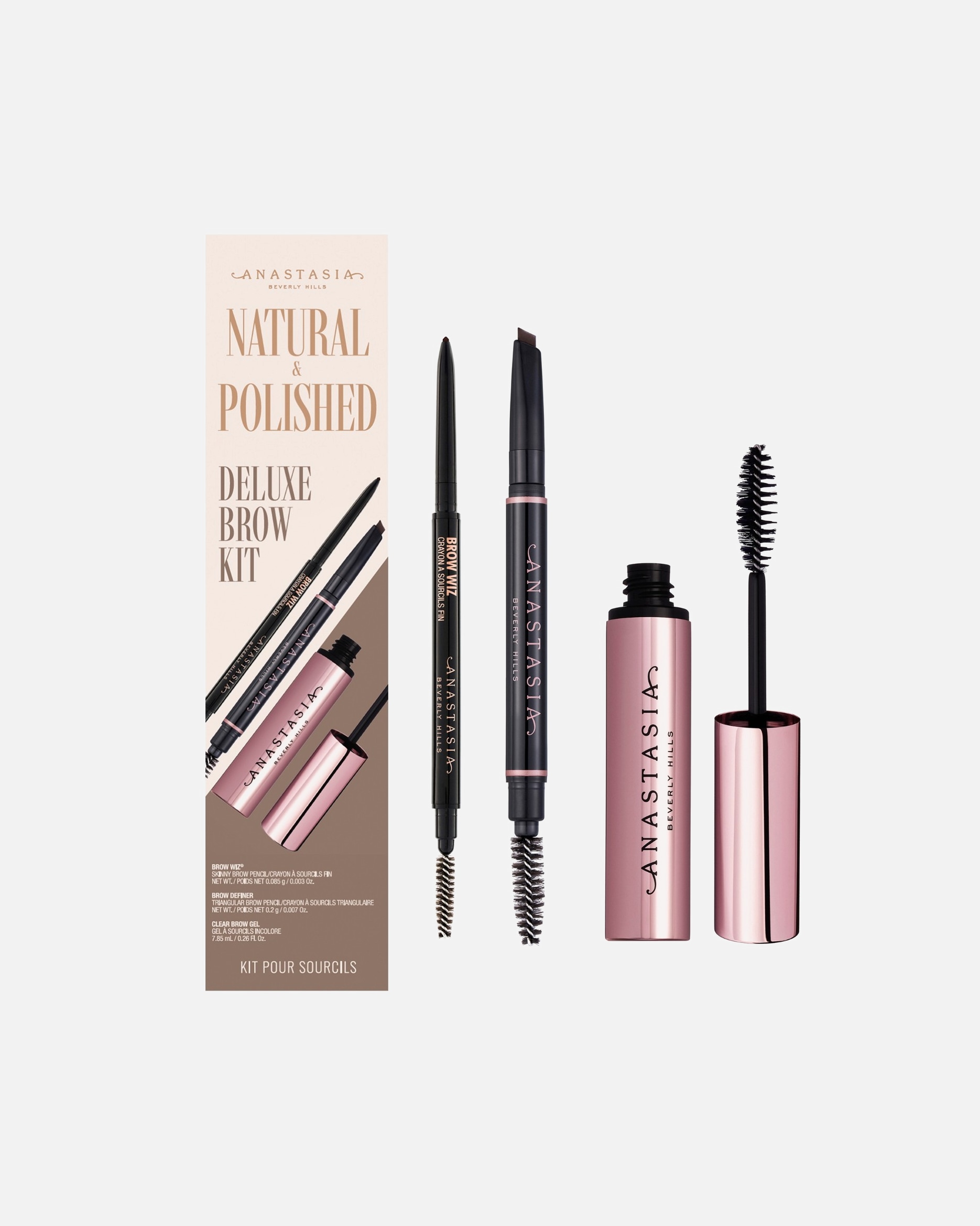 voor UnisexAnastasia Beverly HillsNATURAL & POLISHED DELUXE BROW KITMEDIUM BROWN