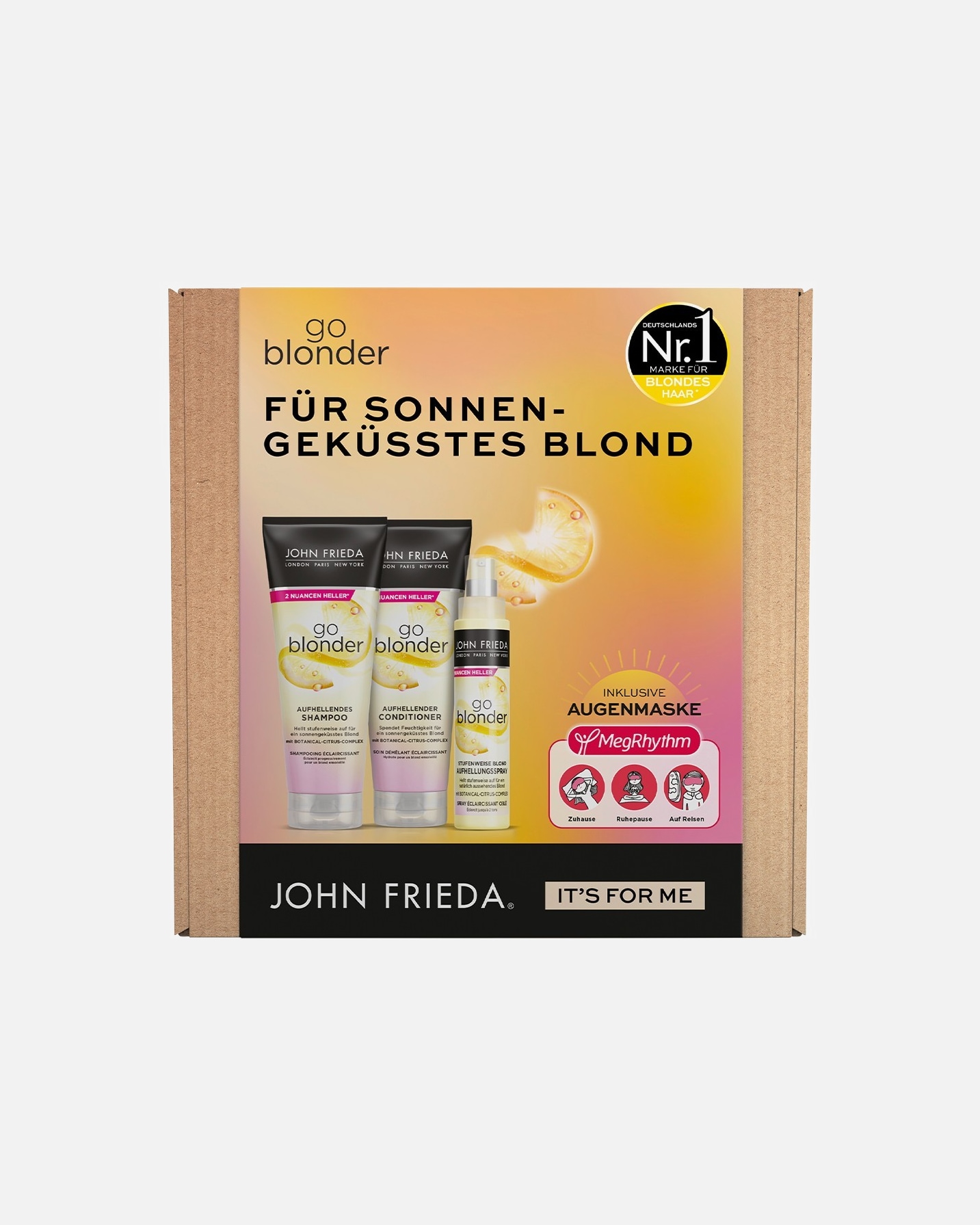 Haarverzorgingsset voor UnisexJohn FriedaSHEER BLONDE®GO BLONDER BOXGO BLONDER BOX