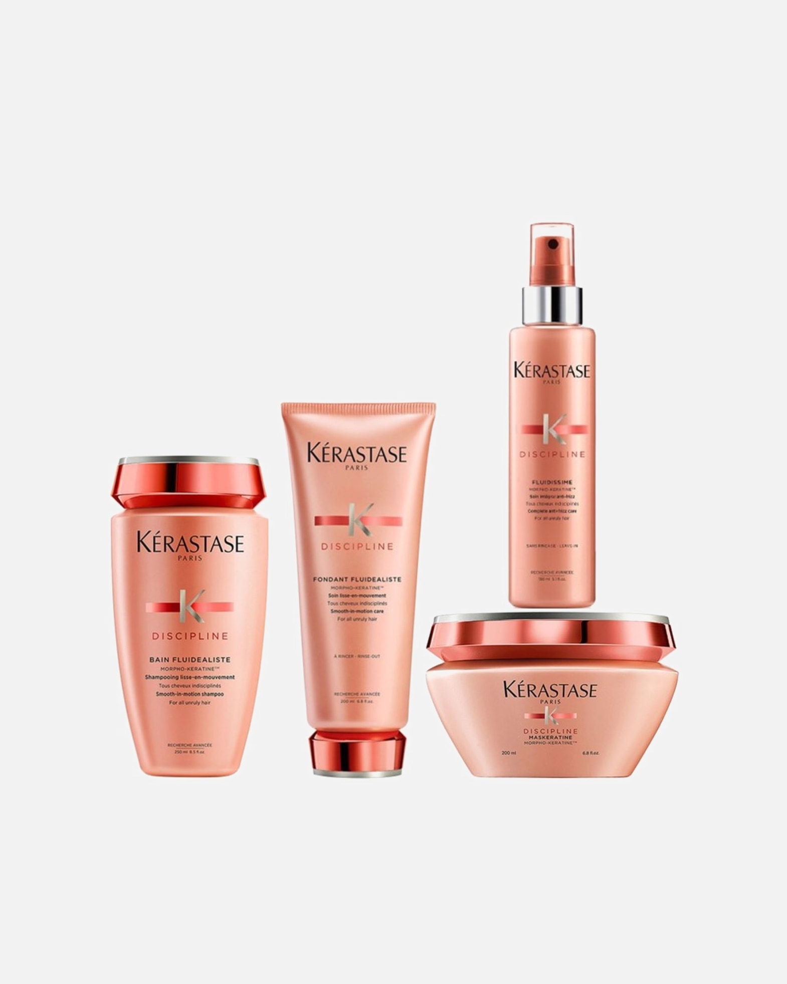 Haarverzorgingsset voor KérastaseDiscipline 4er Set (Bain / Fondant / Masque / Fluidissime)1 stuk