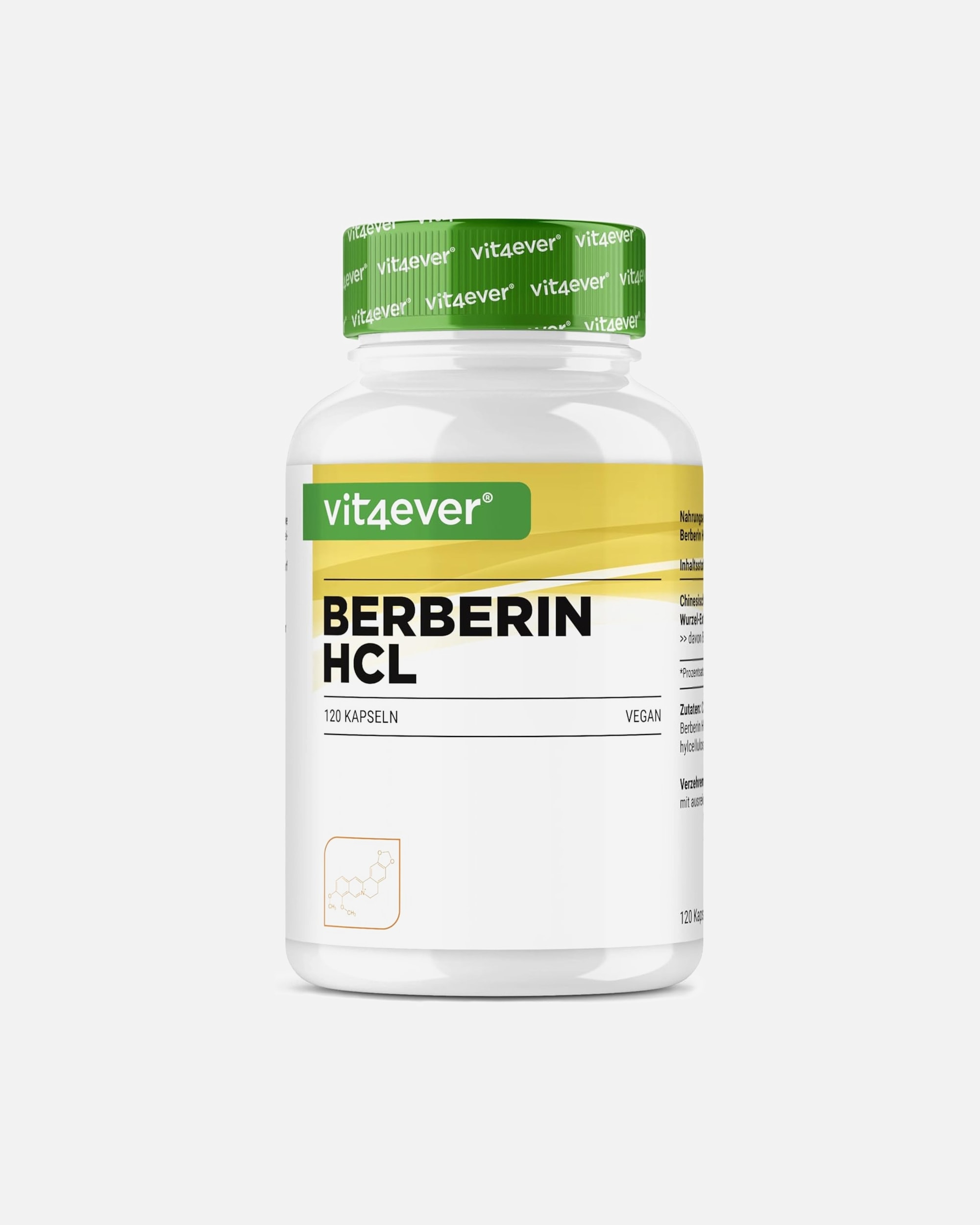 Voedingssupplement voor UnisexVit4everDefault Brand LineBerberine HCL Intenso120 capsules