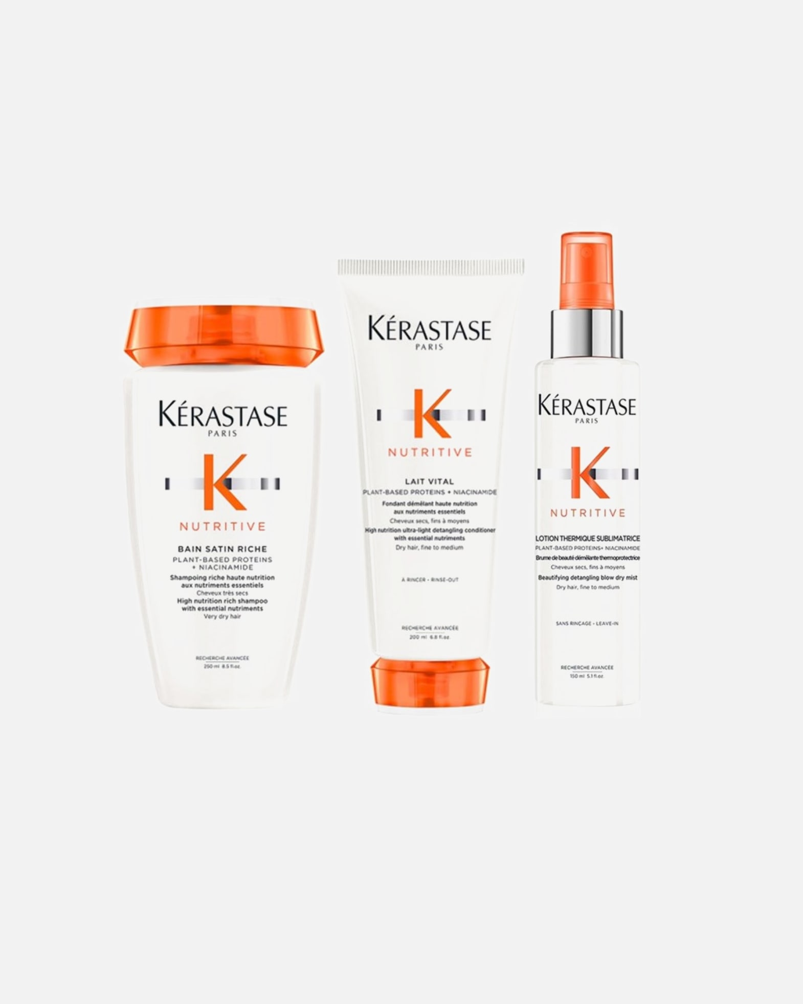 Haarverzorgingsset voor KérastaseNutritive Set RICHE Lotion (Bain Riche / Lait Vital/ LotionThermique)1 stuk
