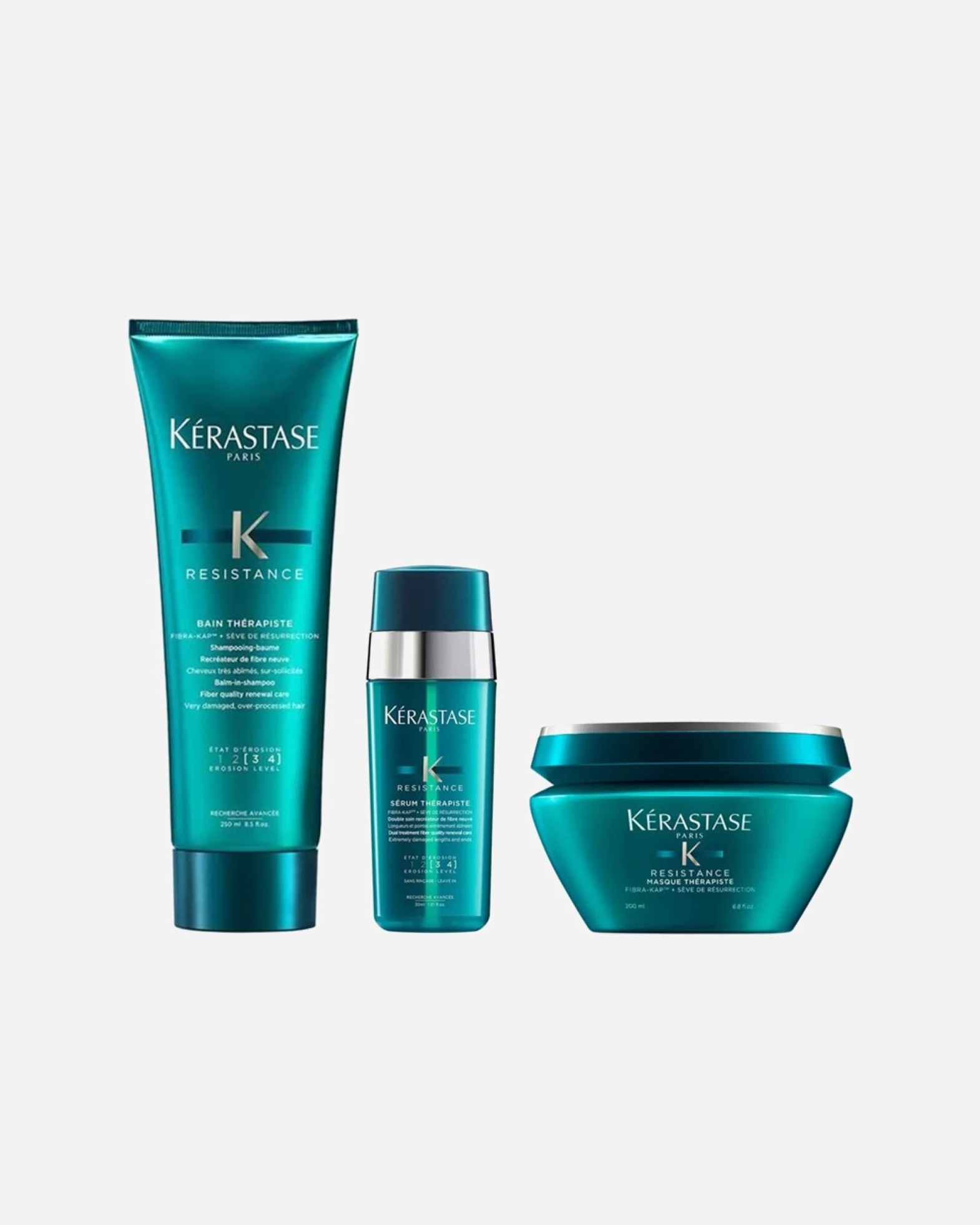 Haarverzorgingsset voor KérastaseResistance 3-delige Set Thérapiste (Shampoo / Serum / Masque)1 stuk