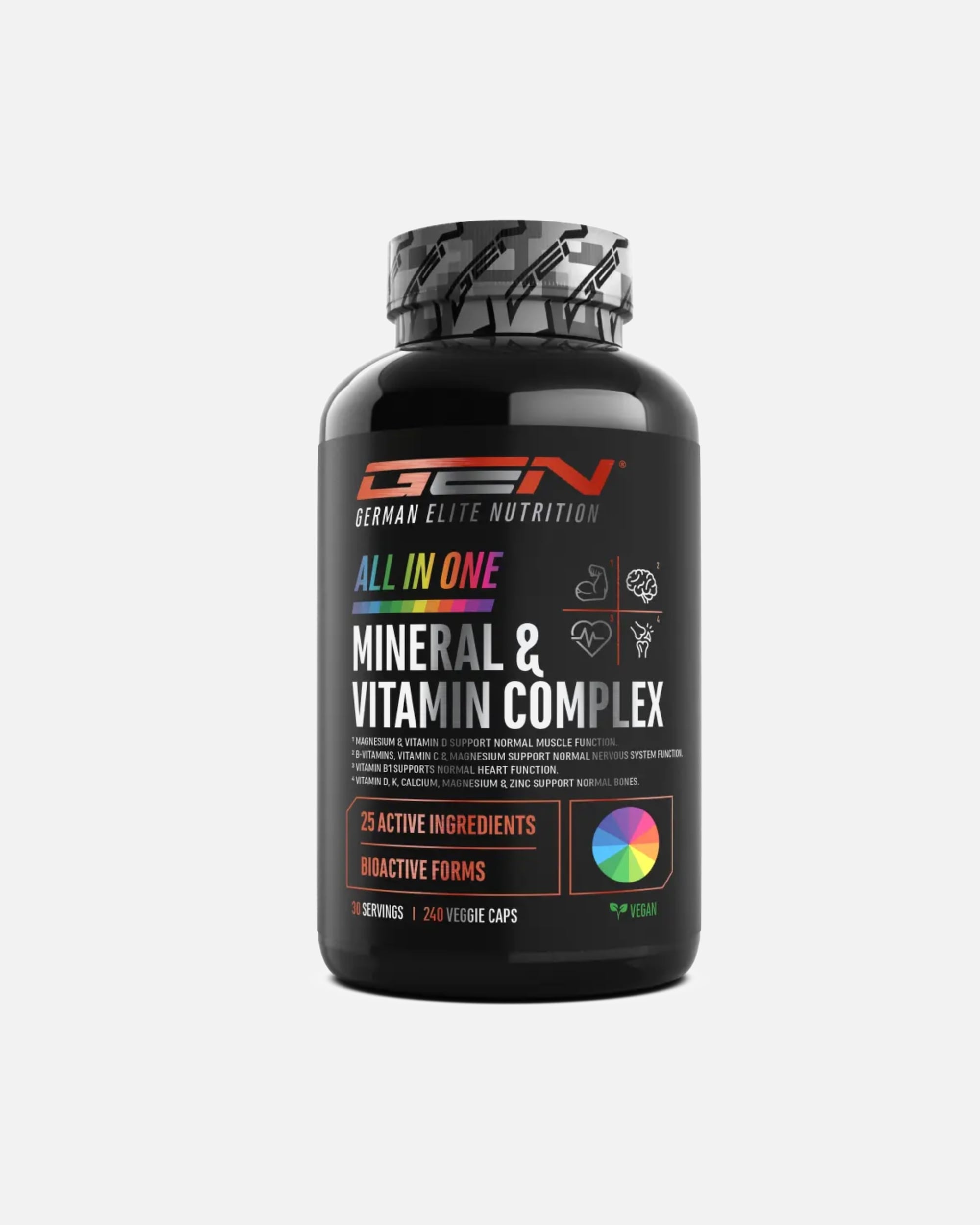 Voedingssupplement voor UnisexGerman Elite NutritionDefault Brand LineAll in One Mineralen & Vitaminen Complex240 capsules