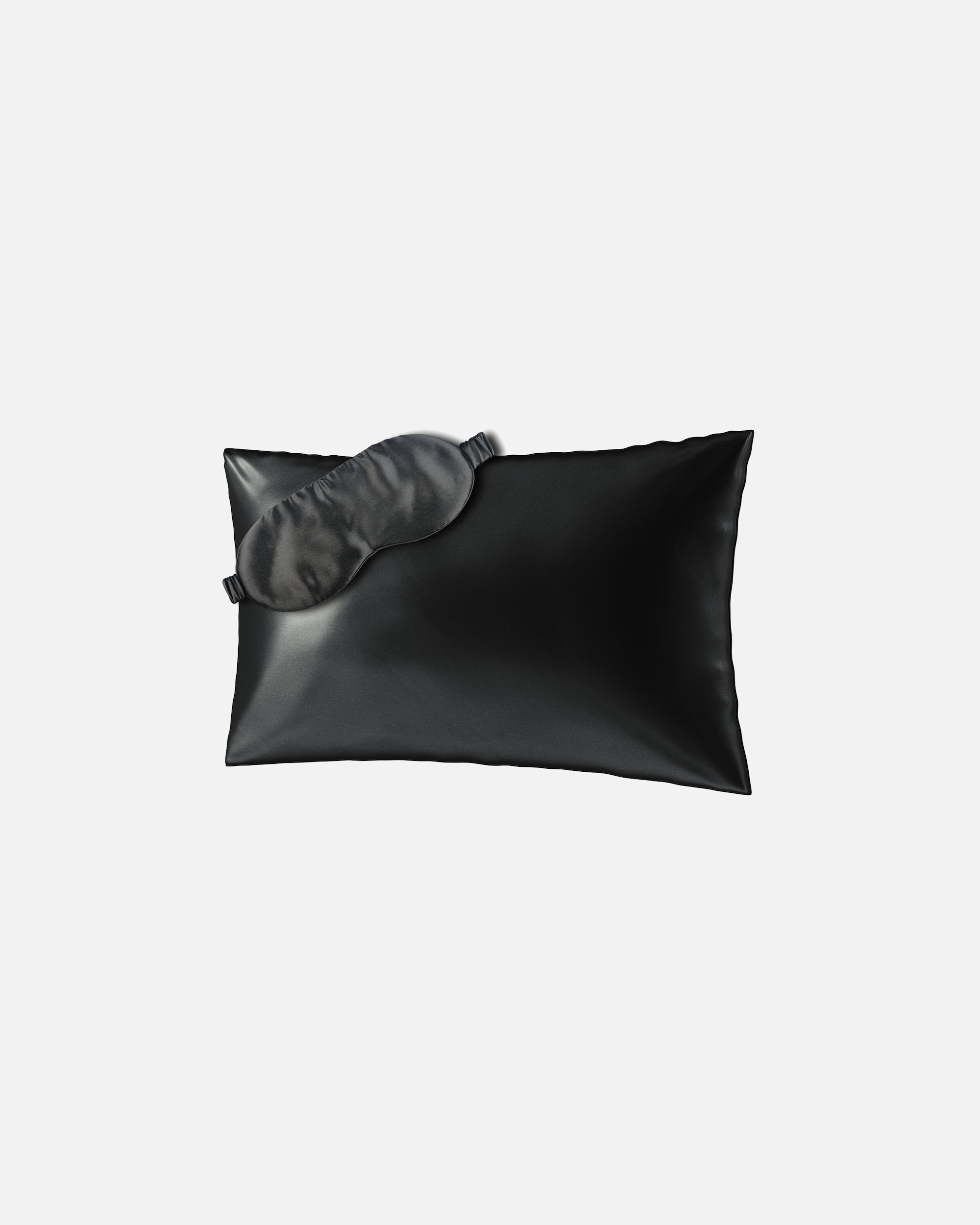 Kussen voor AiloriaBEAUTY SLEEP SET (40X60) Zijden kussensloop en slaapmaskerzwart