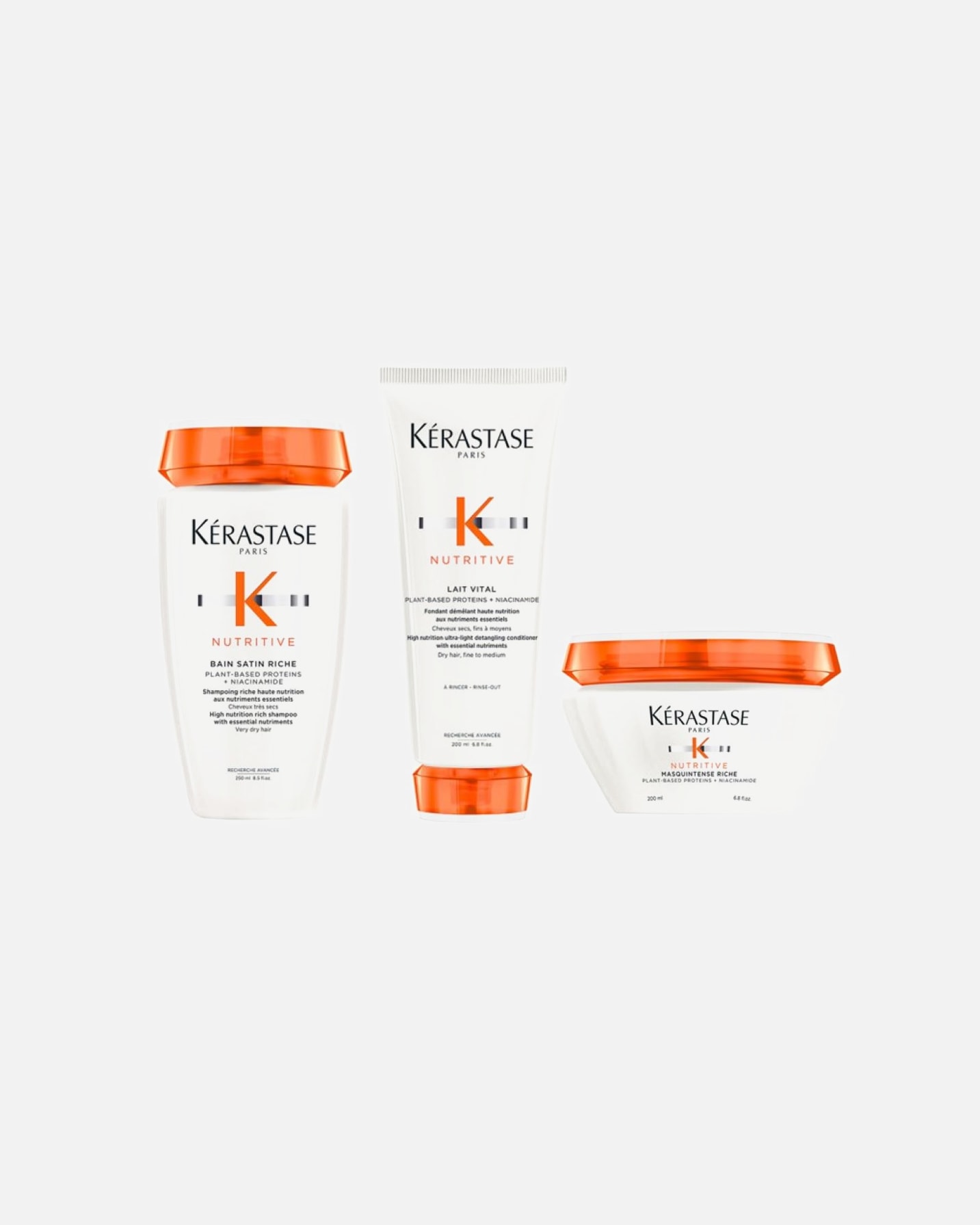 Haarverzorgingsset voor KérastaseNutritive Set RICHE Masque (Satin Riche / Lait Vital/ Riche Maske)1 stuk