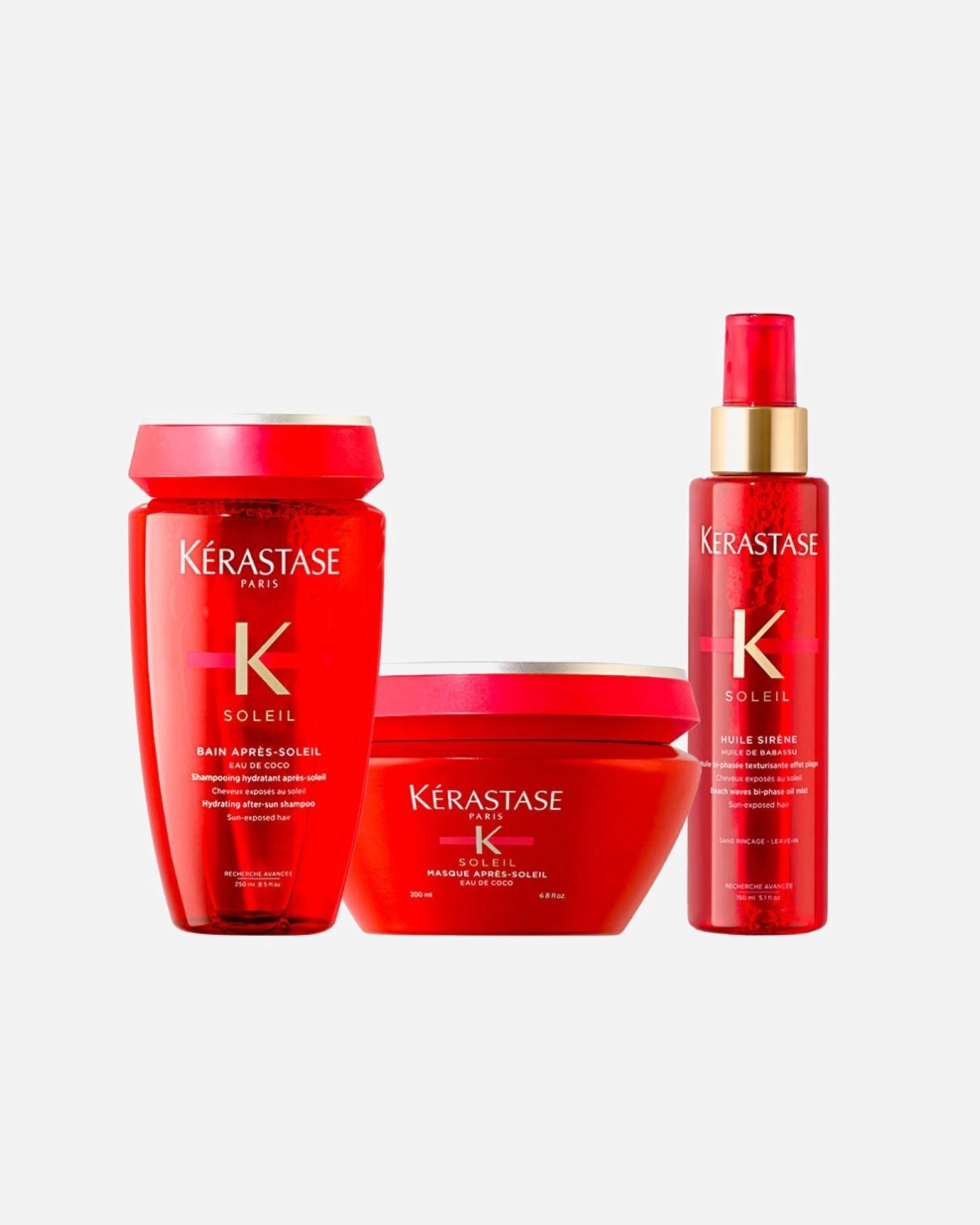 Haarverzorgingsset voor KérastaseSoleil 3-delige Set (Shampoo / Masker / Haarolie)1 stuk