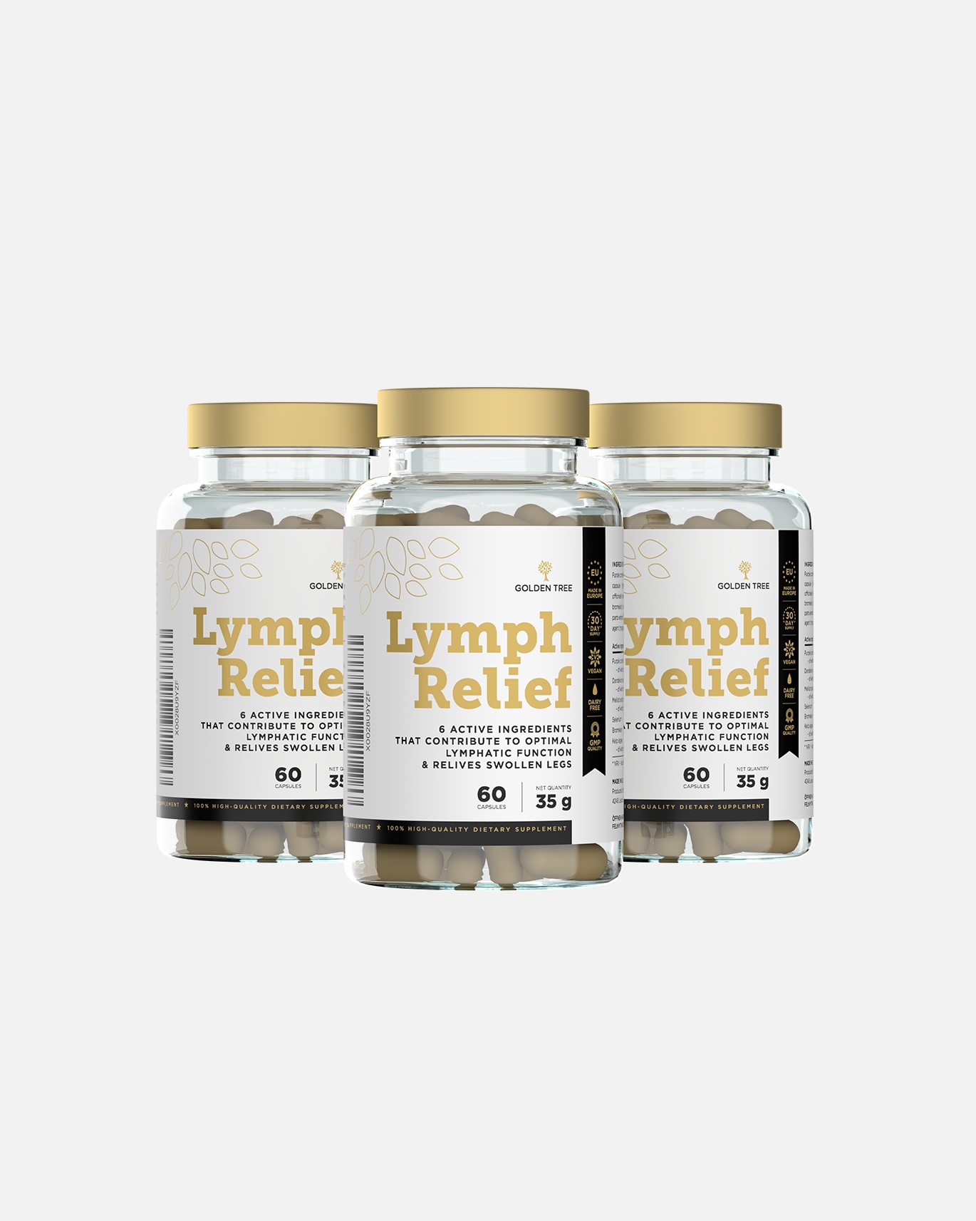 Voedingssupplement voor UnisexGolden TreeLymph Relief30 capsules