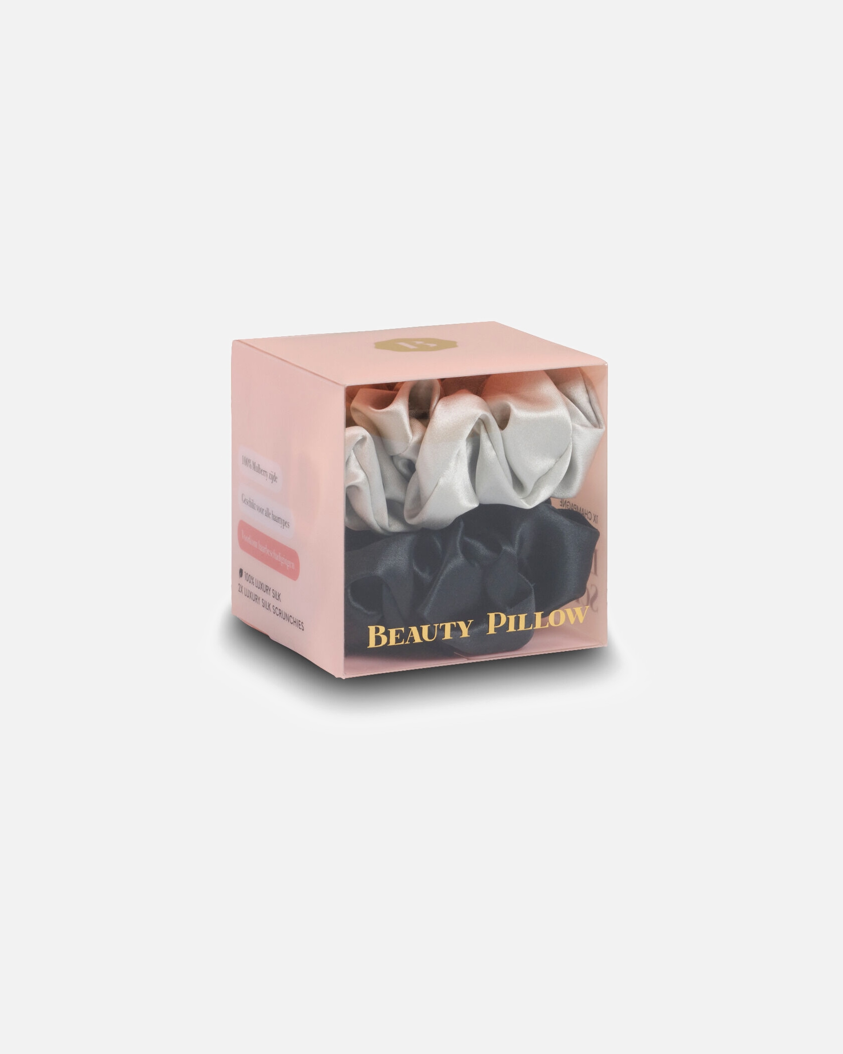Haarelastiekje voor UnisexBeauty PillowDefault Brand LineLuxury Silk Scrunchies2stuk