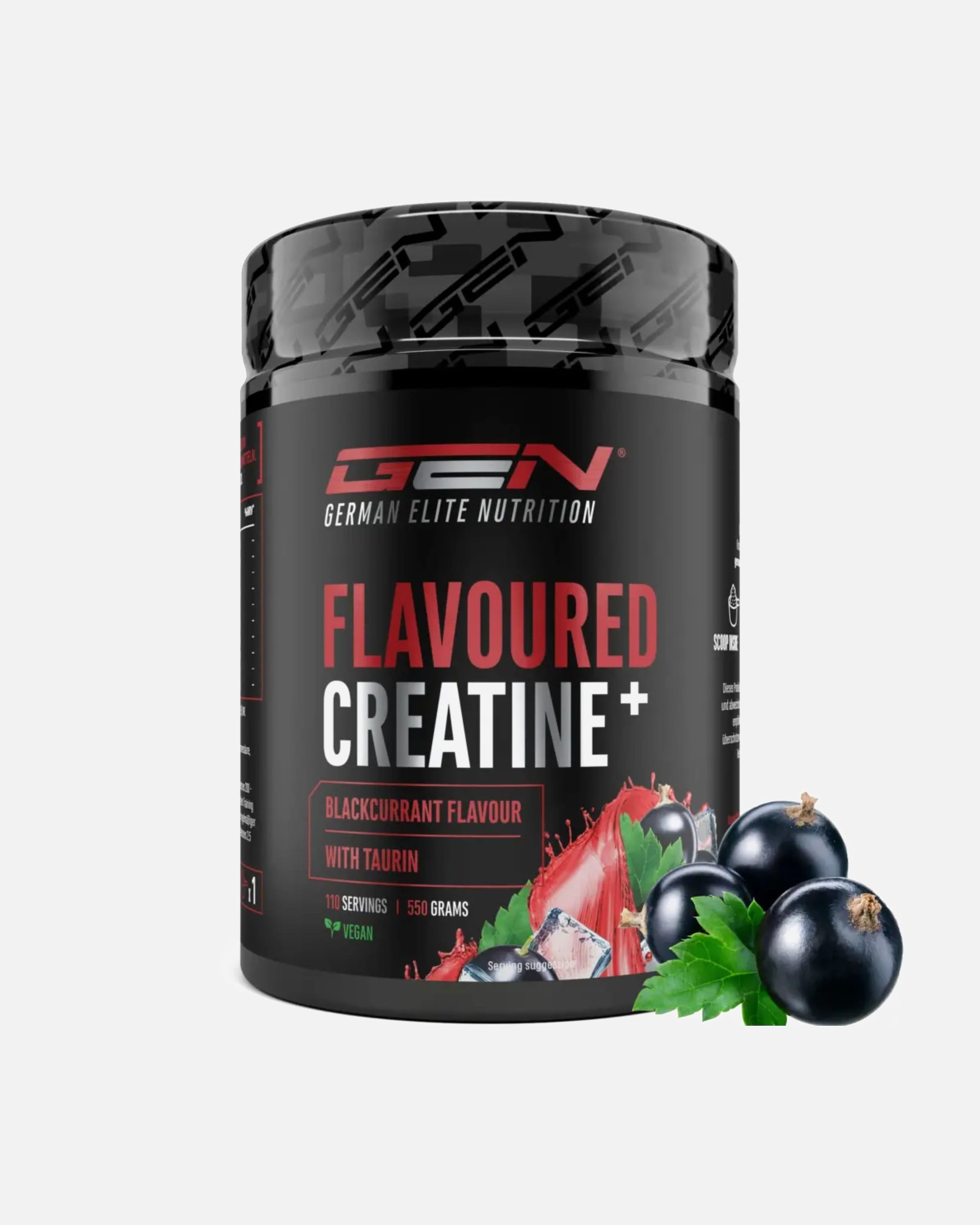 Voedingssupplement eiwitten voor UnisexGerman Elite NutritionDefault Brand LineFlavoured Creatine+ Creatine Monohydraat & TaurineZwarte bes