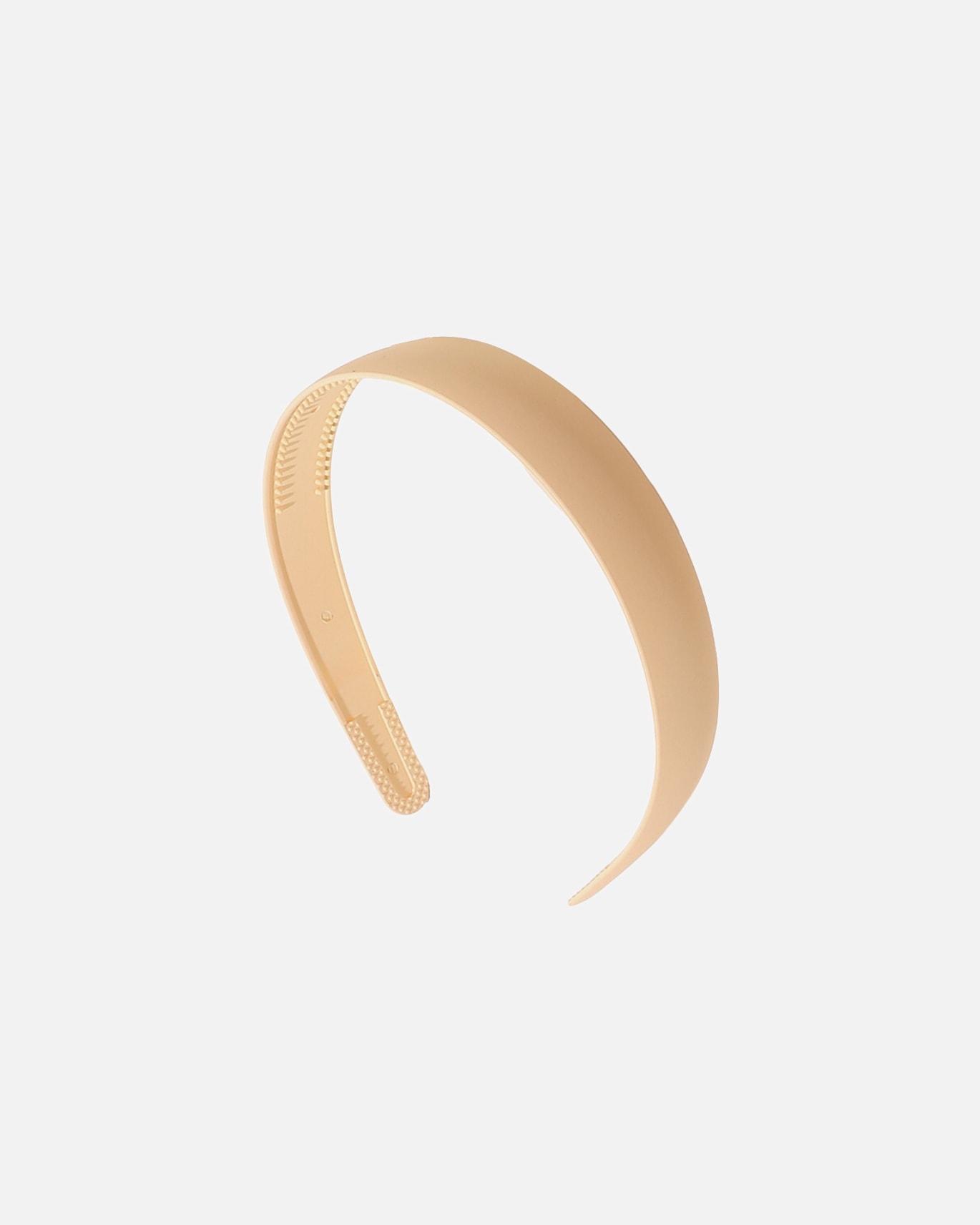 Haarband voor SOHOSOHO Elisa Haarband Zwart - Brede matte haarbeugel met tandenRoom