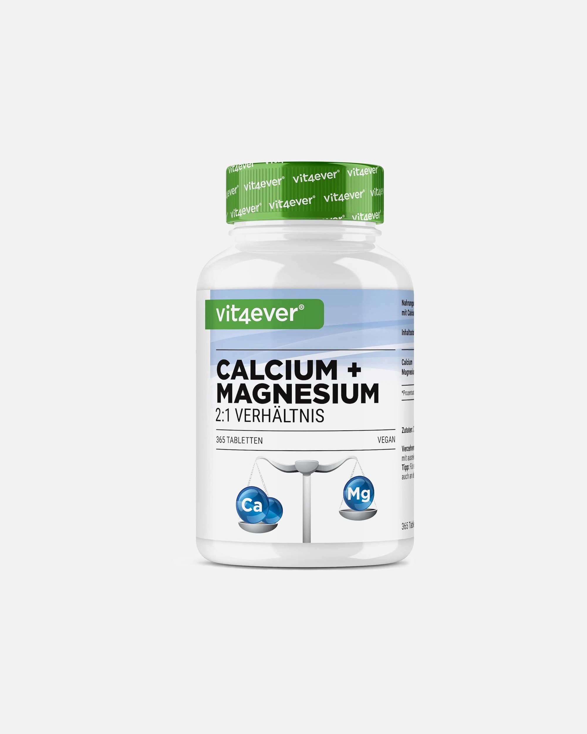 Voedingssupplement voor UnisexVit4everDefault Brand LineCalcium + Magnesium365 tabletten