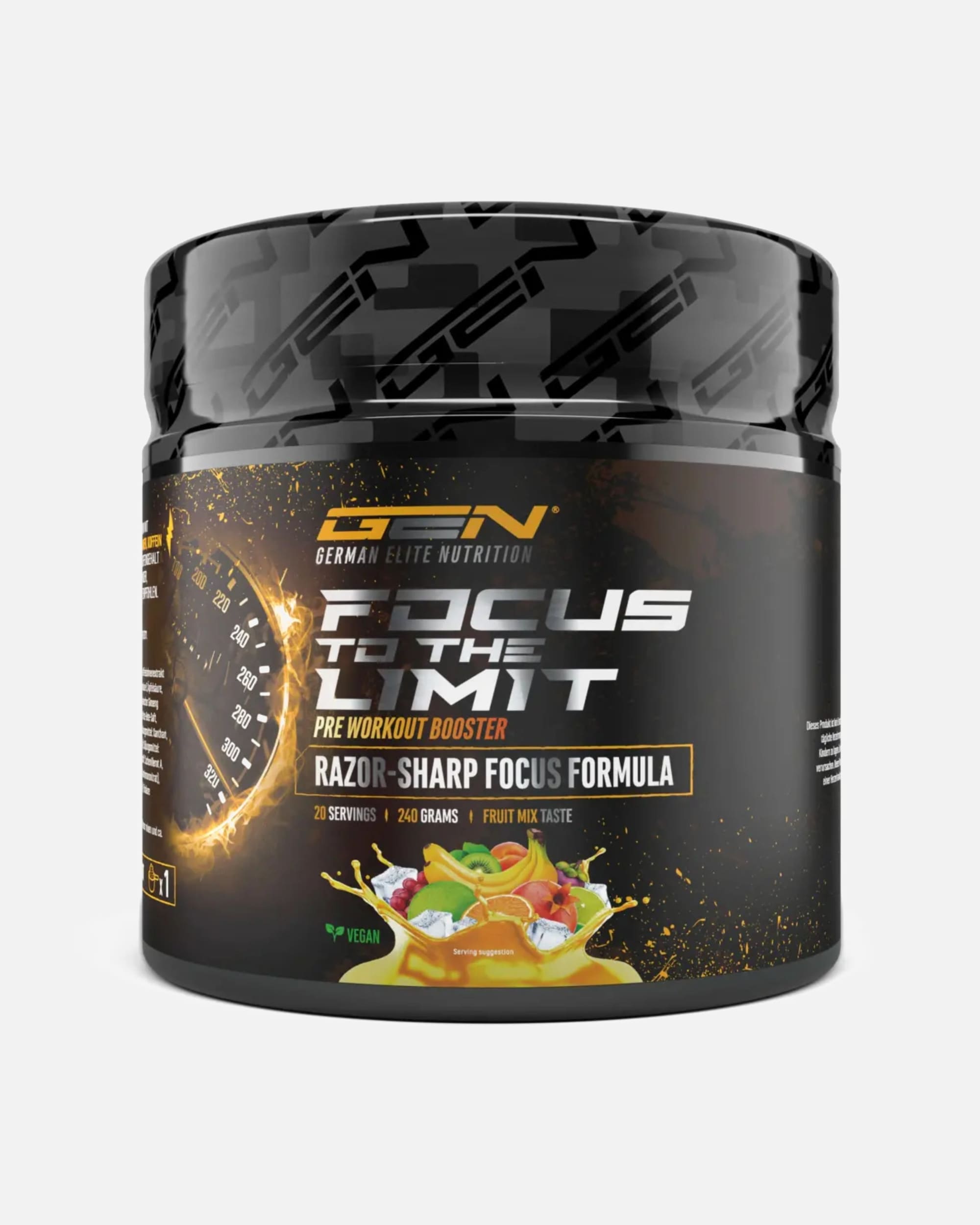 Voedingssupplement eiwitten voor UnisexGerman Elite NutritionDefault Brand LineFocus to the Limit Pre-WorkoutFruitmix