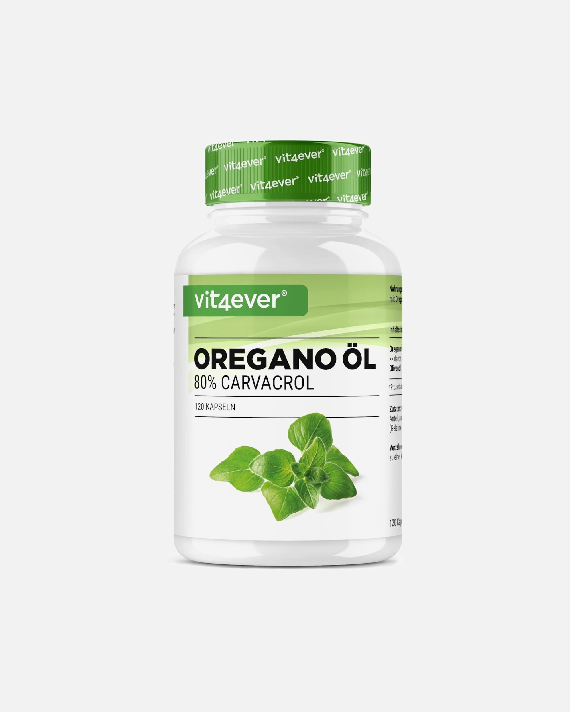 Voedingssupplement voor UnisexVit4everDefault Brand LineOregano olie Carvacrol120 capsules