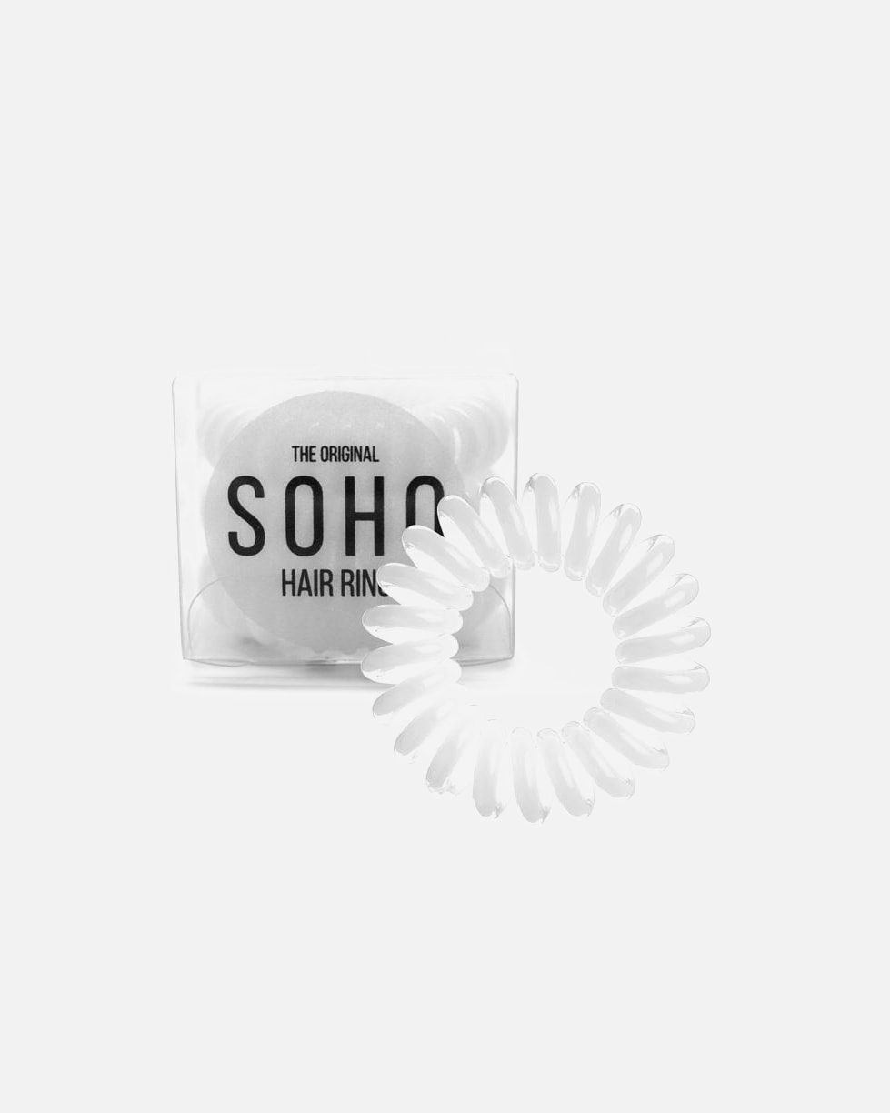 Haarelastiekje voor UnisexSOHOSpiraalhaarbindWit