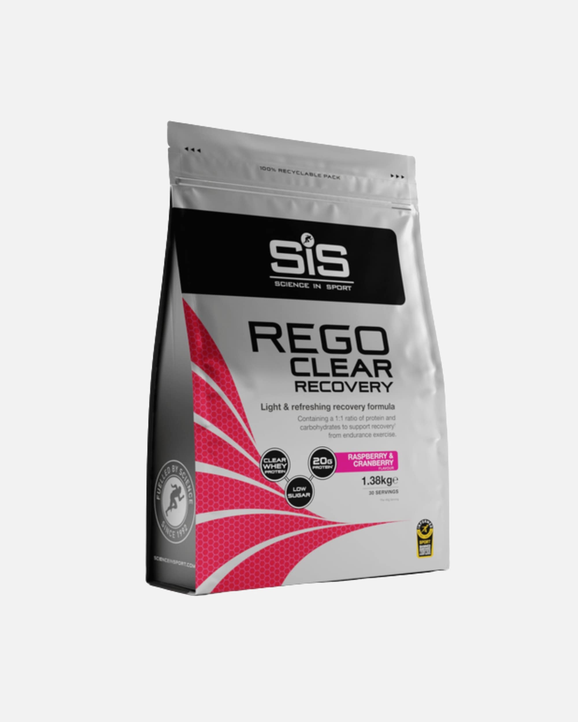 Voedingssupplement eiwitten voor UnisexScience in SportDefault Brand LineREGO Clear Whey Isolaat Protein Recovery DrinkFramboos & Cranberry