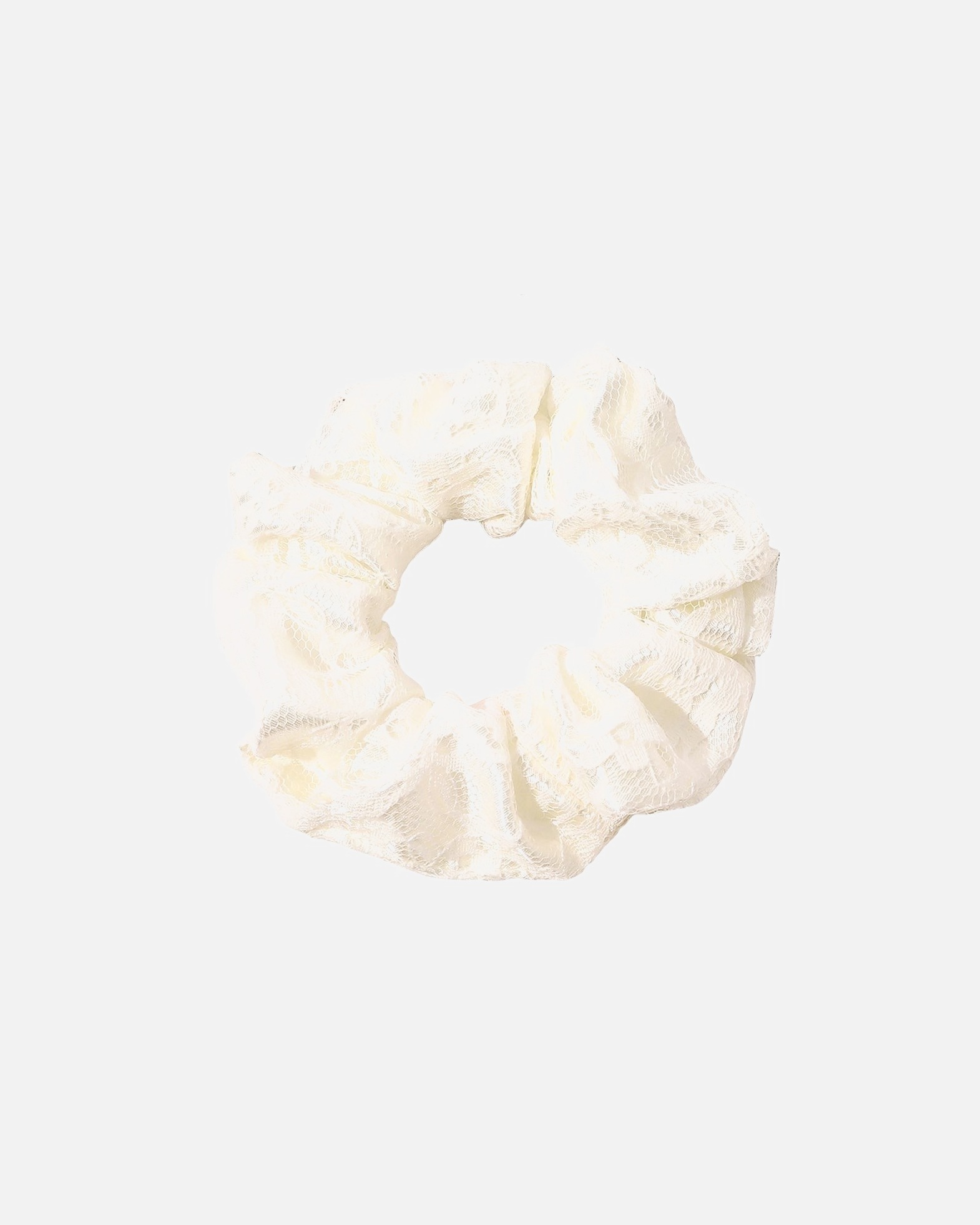 Haarelastiekje voor UnisexChris RubinAlice ScrunchieWit