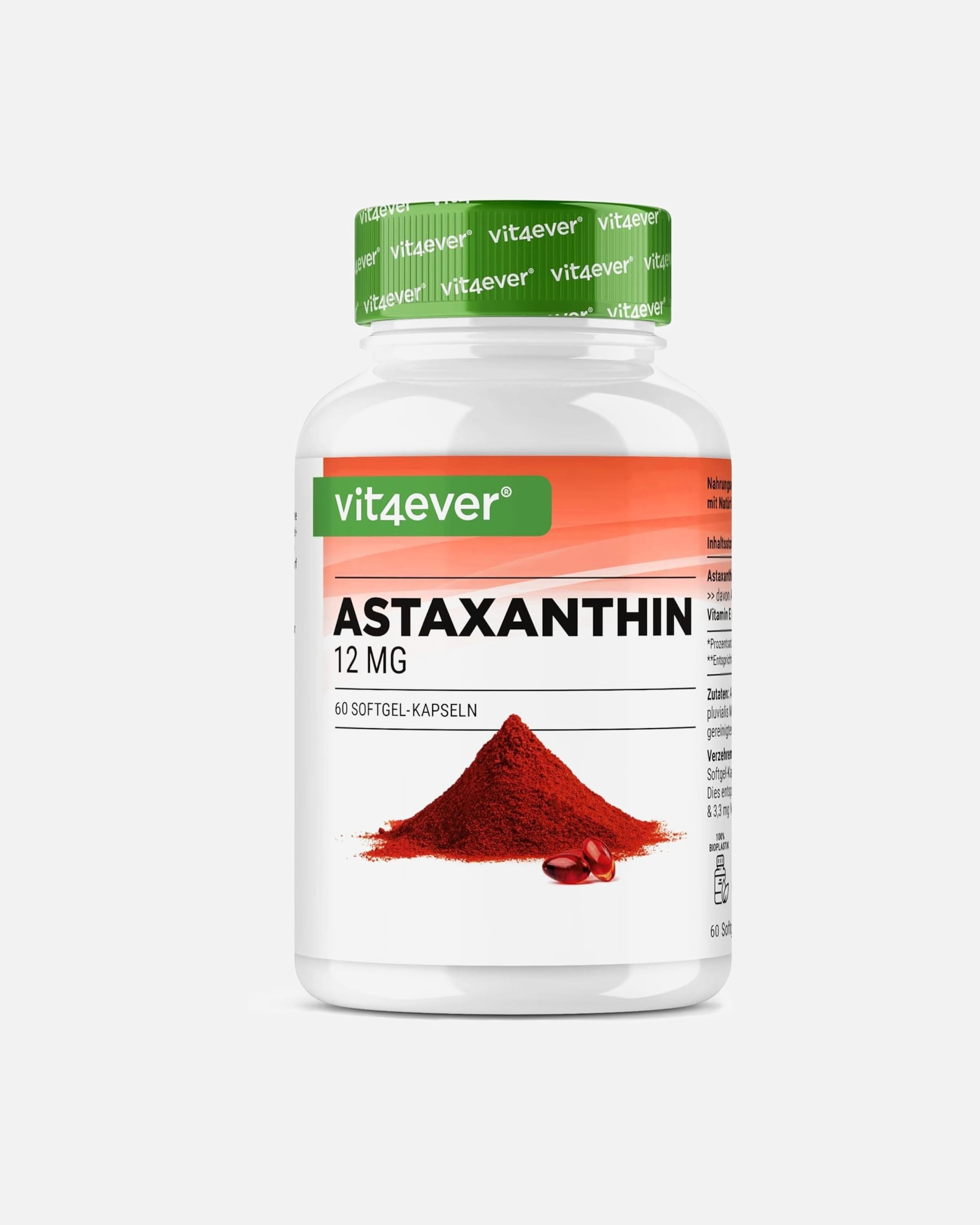 Voedingssupplement voor UnisexVit4everDefault Brand LineAstaxanthine60 softgels