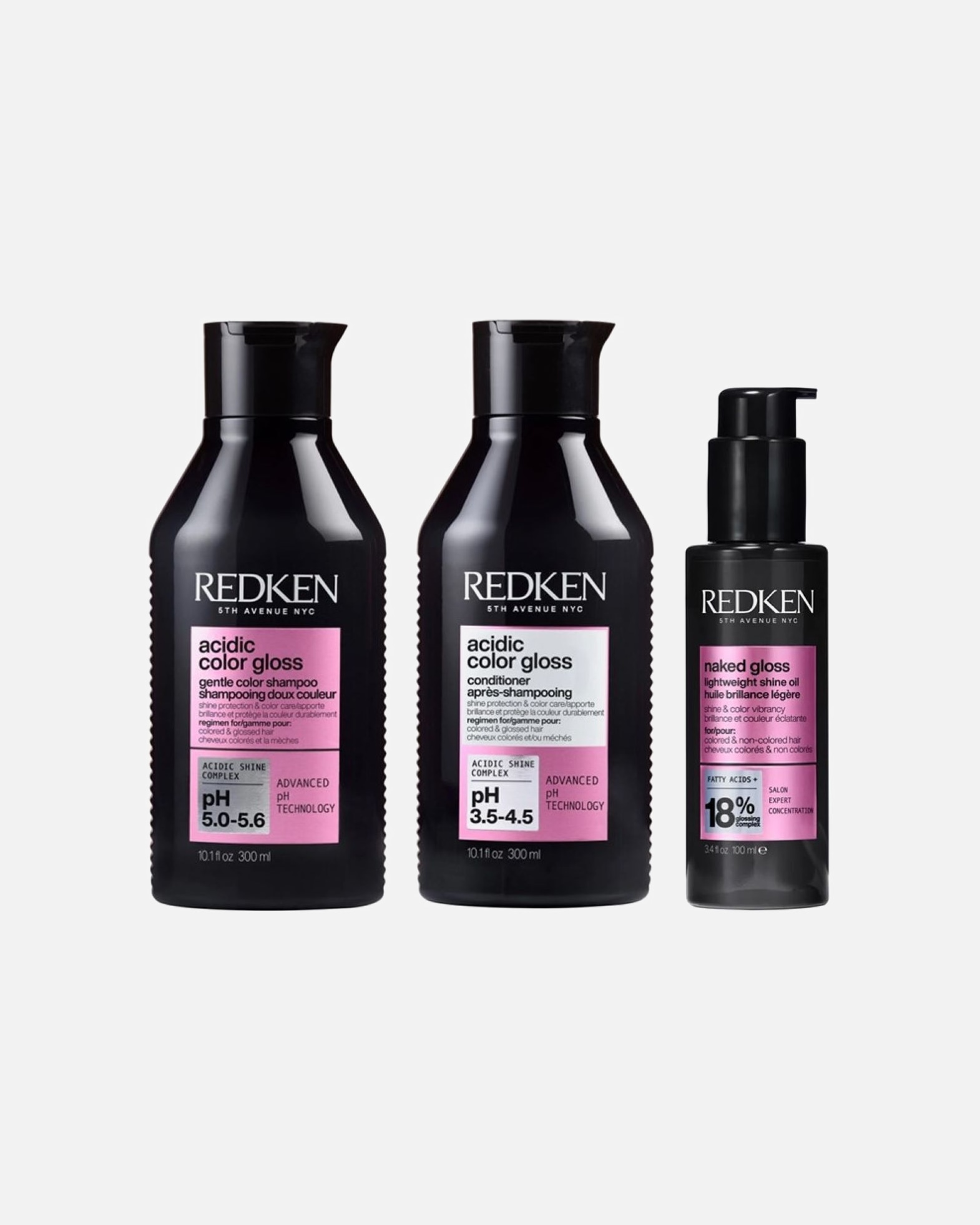 Haarverzorgingsset voor RedkenAcidic COLOR Gloss Bundle Oil1 stuk