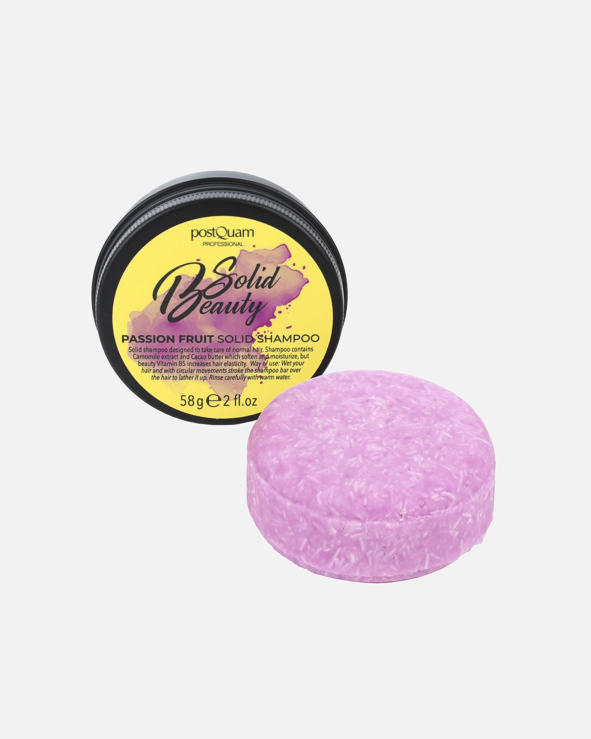 Haarshampoo voor UnisexPostquamPassievrucht Vaste Shampoo 58 Gr.Passievrucht Vaste Shampoo 58 Gr.