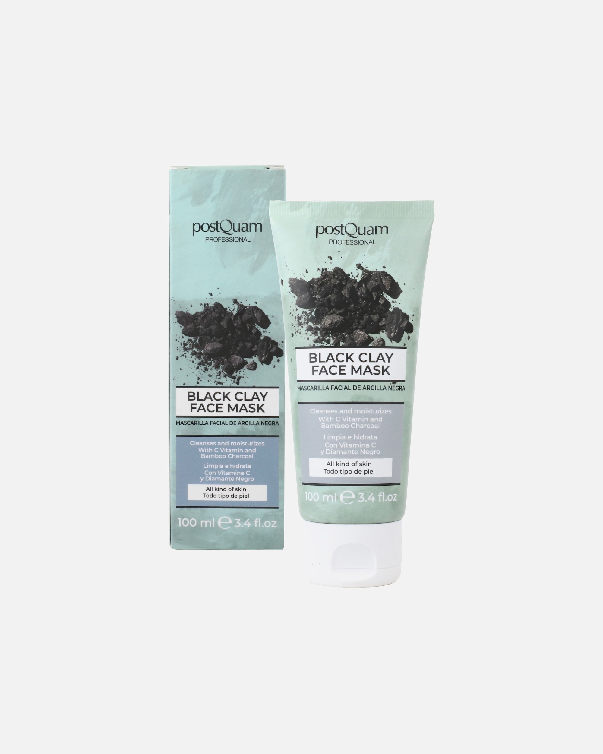 Reinigingscrème voor UnisexPostquamDetox Zwarte Klei MaskerDetox Zwarte Klei Masker