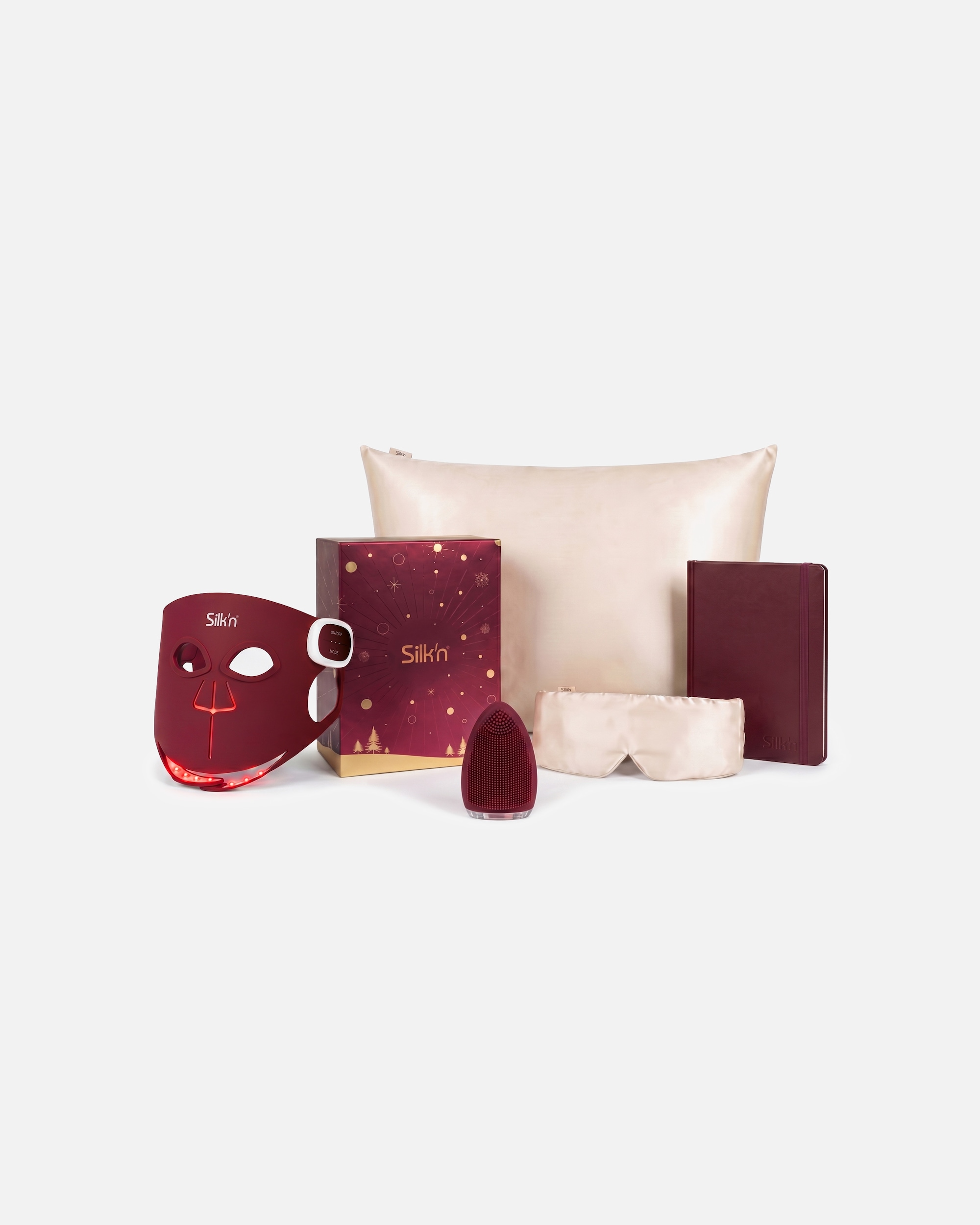 LED-masker voor UnisexSilk'nLED Face Mask Pro GiftboxBordeaux