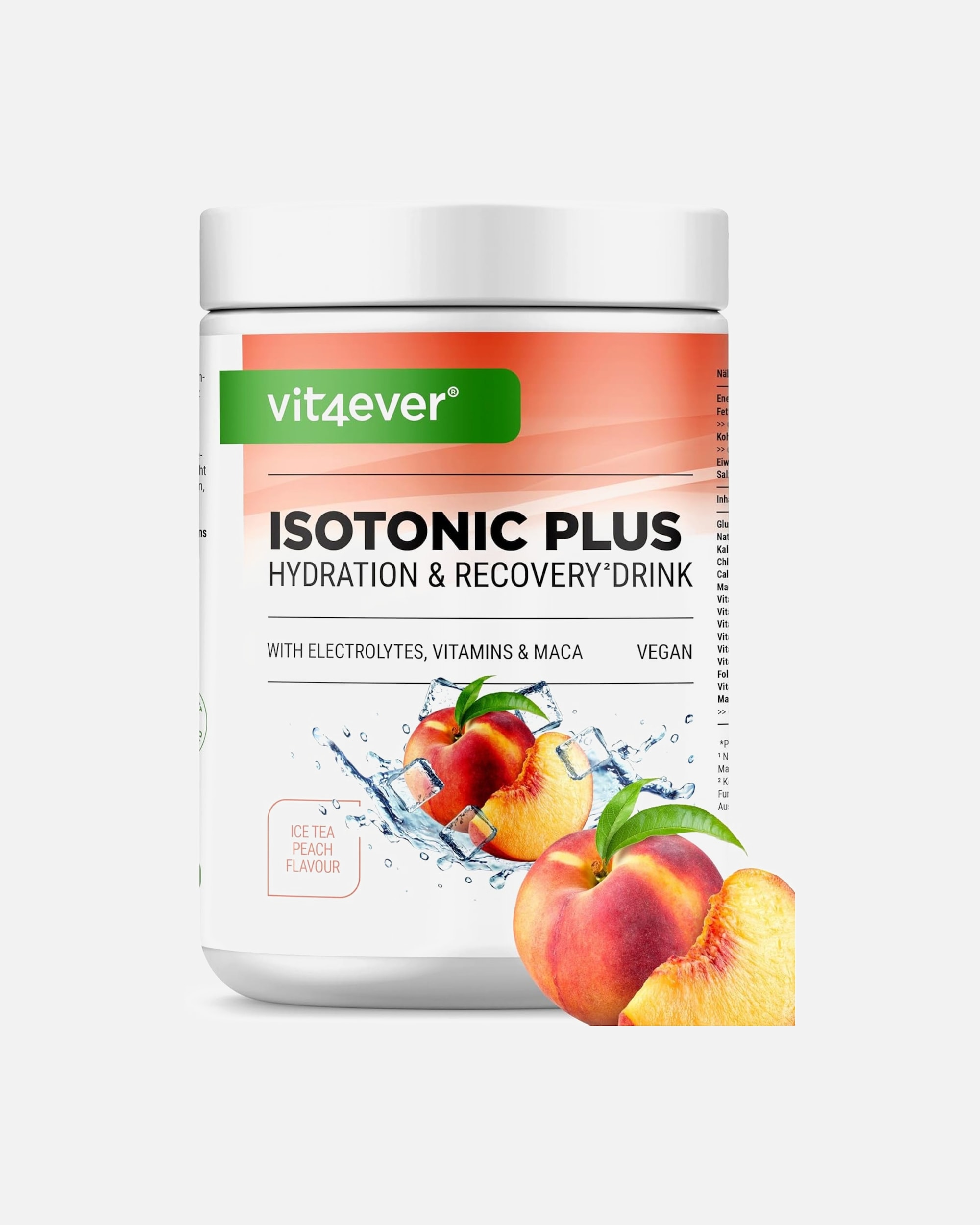 Voedingssupplement voor UnisexVit4everDefault Brand LineIsotonic Plus Hydration & Recovery DrinkIJsthee Perzik