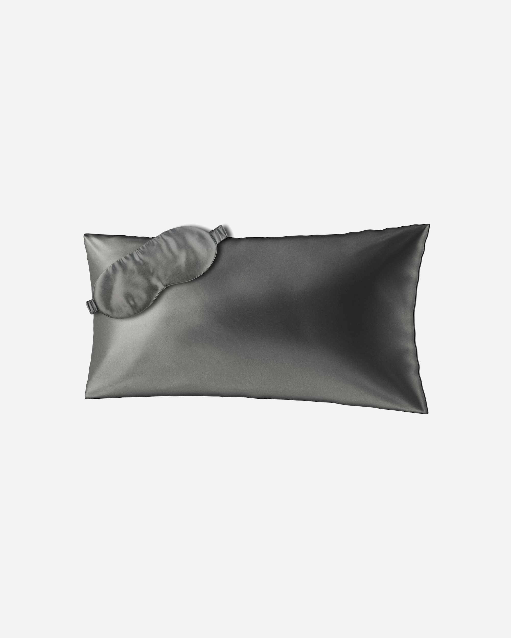 Kussen voor AiloriaBEAUTY SLEEP SET (40X80) Zijden kussensloop en slaapmaskerantraciet