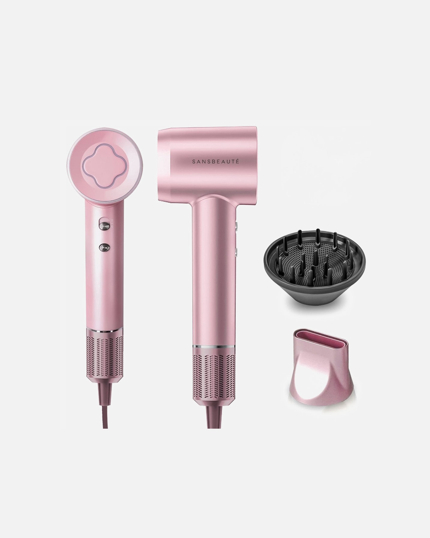 Haardroger voor UnisexSansbeauteDefault Brand LineFöhn met Diffuser - Haardroger - Hair Blow Dryer - Reisföhn - Haarföhn1 Piece