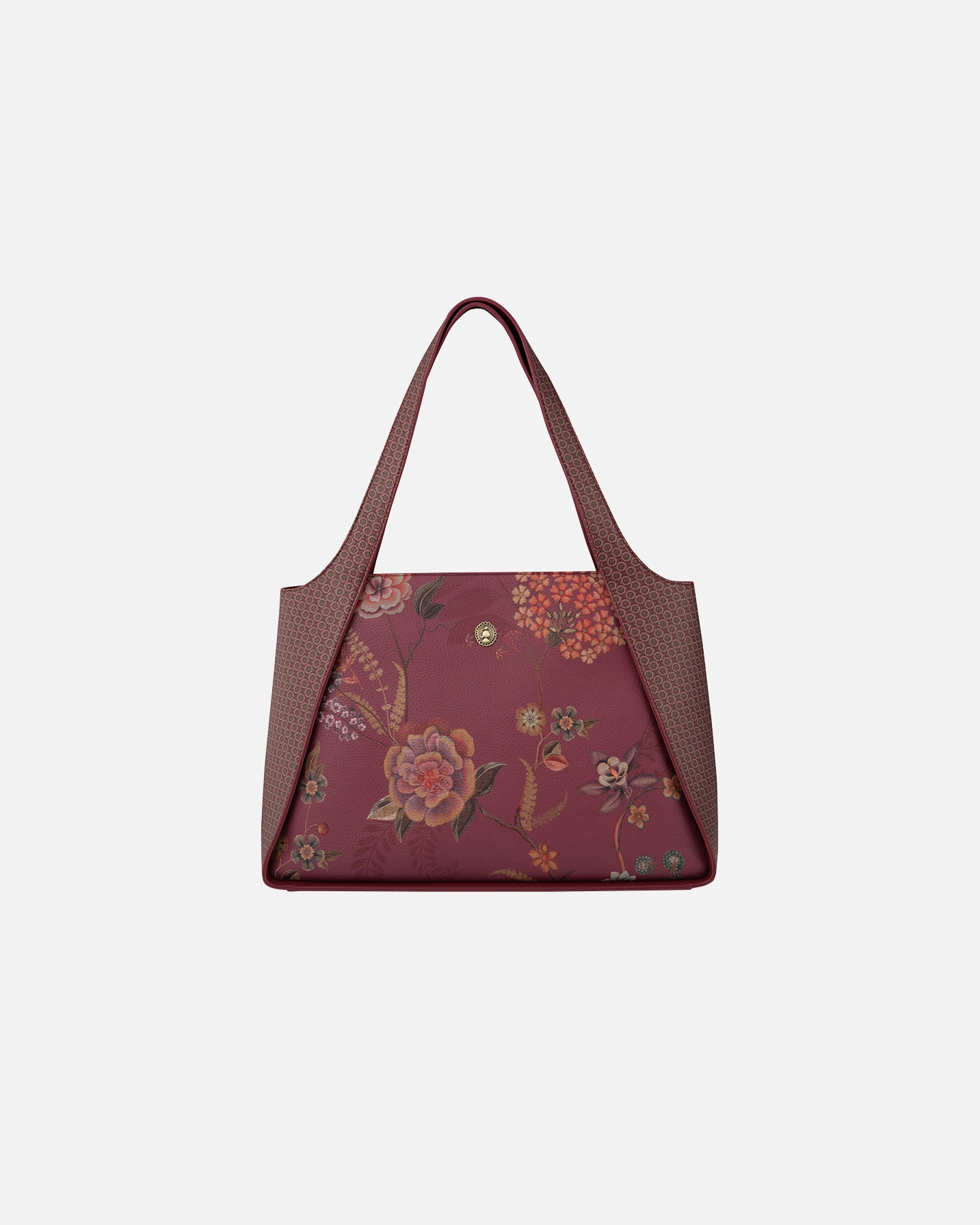 Handtas voor UnisexPIP StudioFilou Schoudertas Groot Bodhi Flower RoodRood