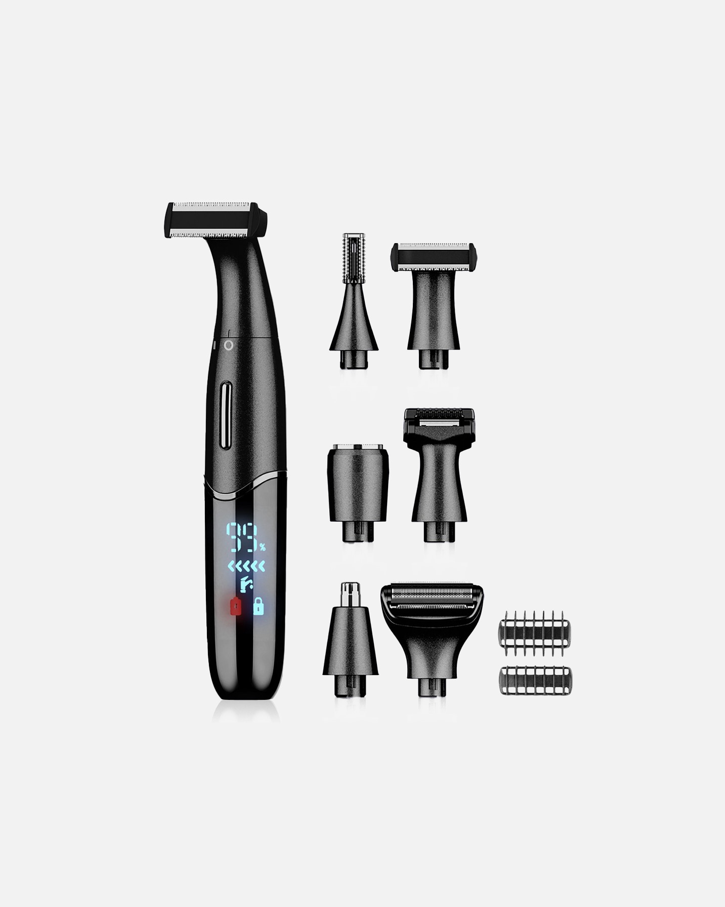 Tondeuse voor UnisexSansbeauteDefault Brand Line6-in-1 Bikinitrimmer -Ladyshaves Ontharingsapparaat ElectrischClassic Black