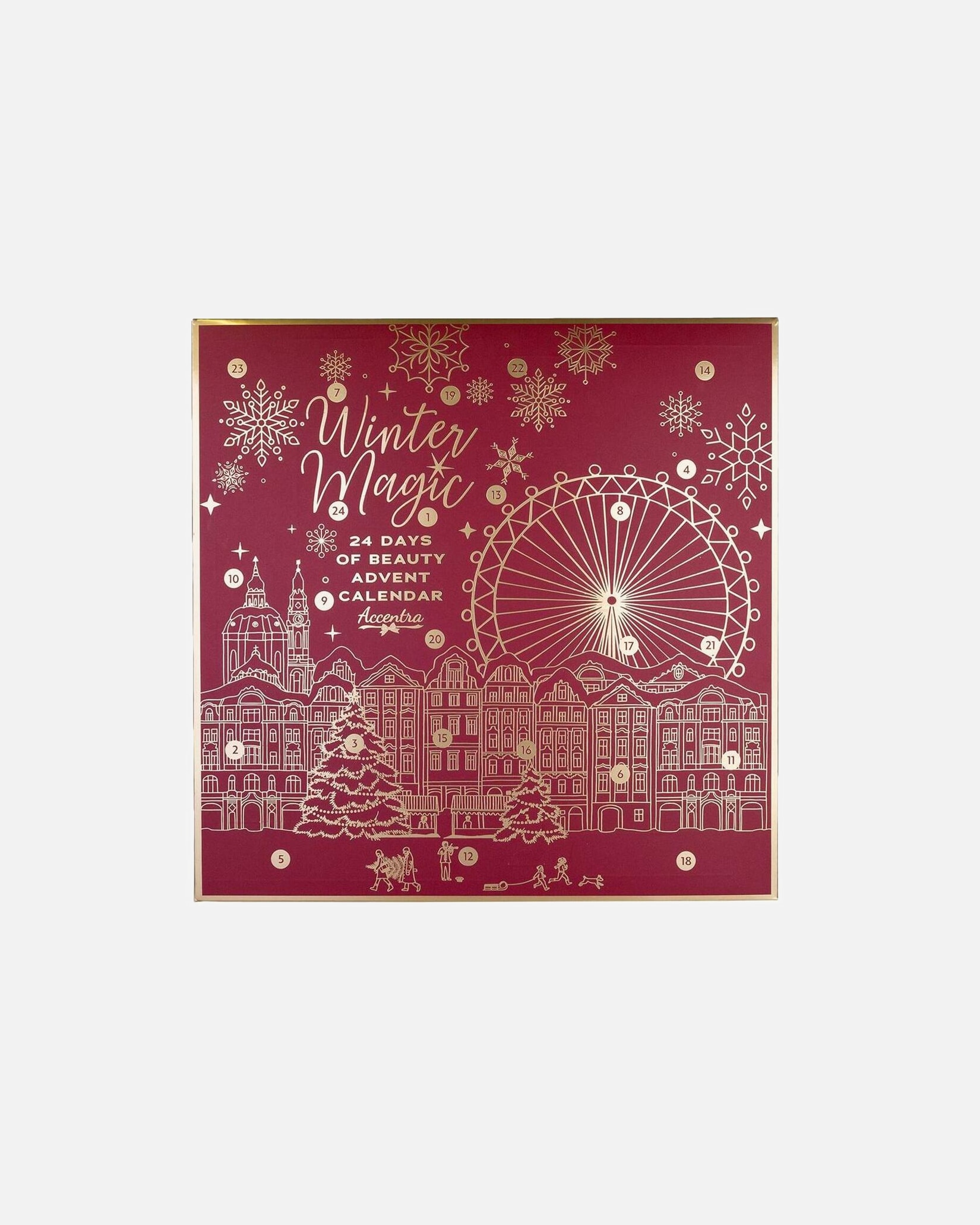 Adventskalender voor UnisexAccentraAdventskalender WINTER MAGIC BORDEAUX1 Stuck