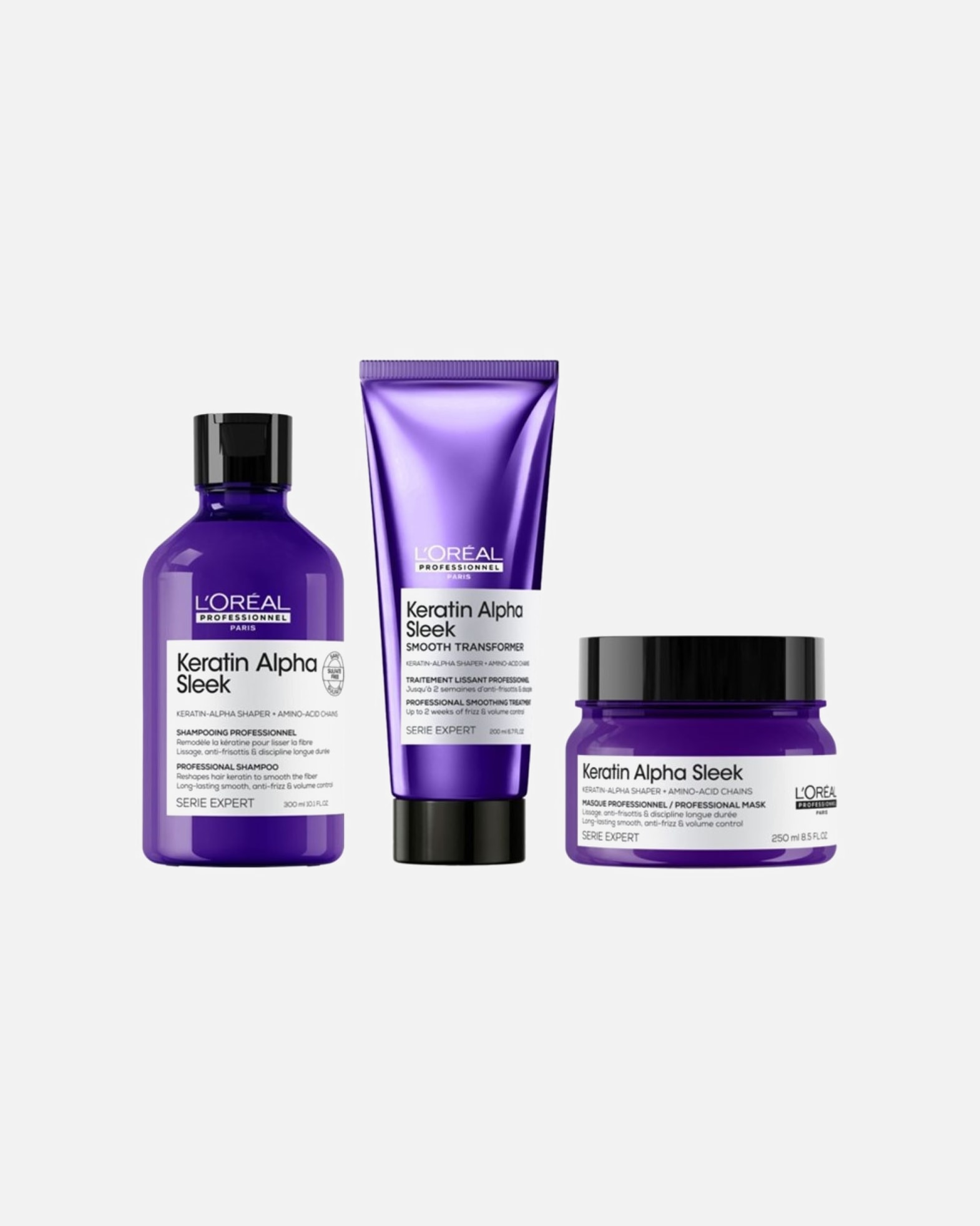 Haarverzorgingsset voor L´Oréal ProfessionnelKeratin Alpha Sleek bundel masker1 stuk