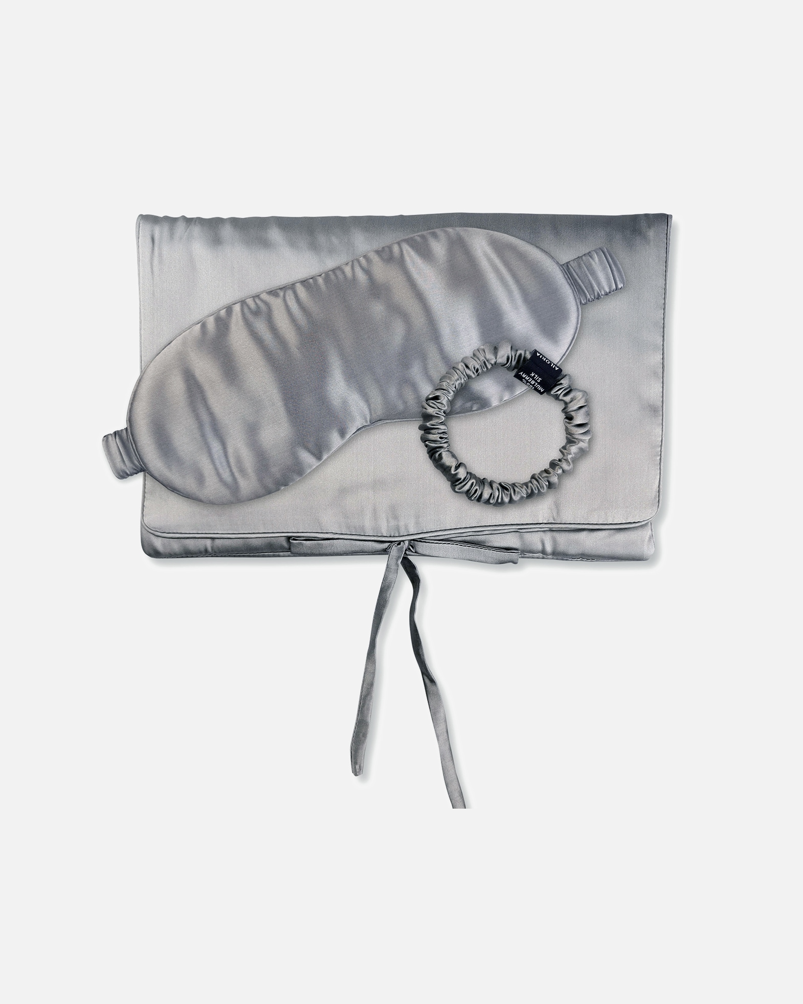 Haarband voor AiloriaTRAVEL SET BEAUTY S Zakje, Slaapmasker & Scrunchie Sgrijs