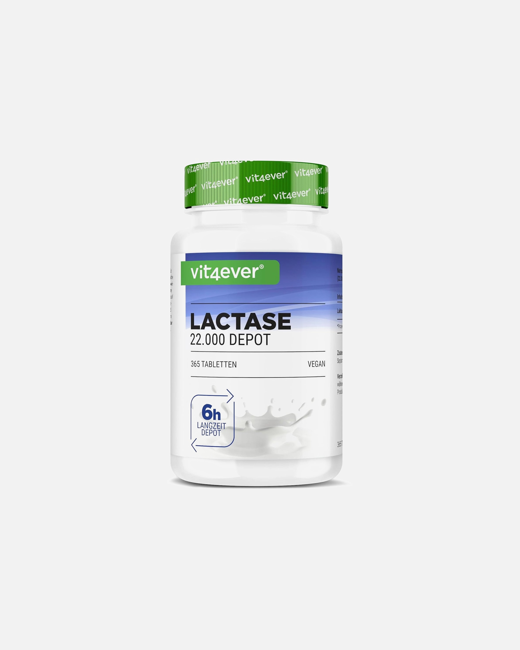 Voedingssupplement voor UnisexVit4everDefault Brand LineLactase 22.000 FCC Slow-release22.000 Slow Release 365 tabletten