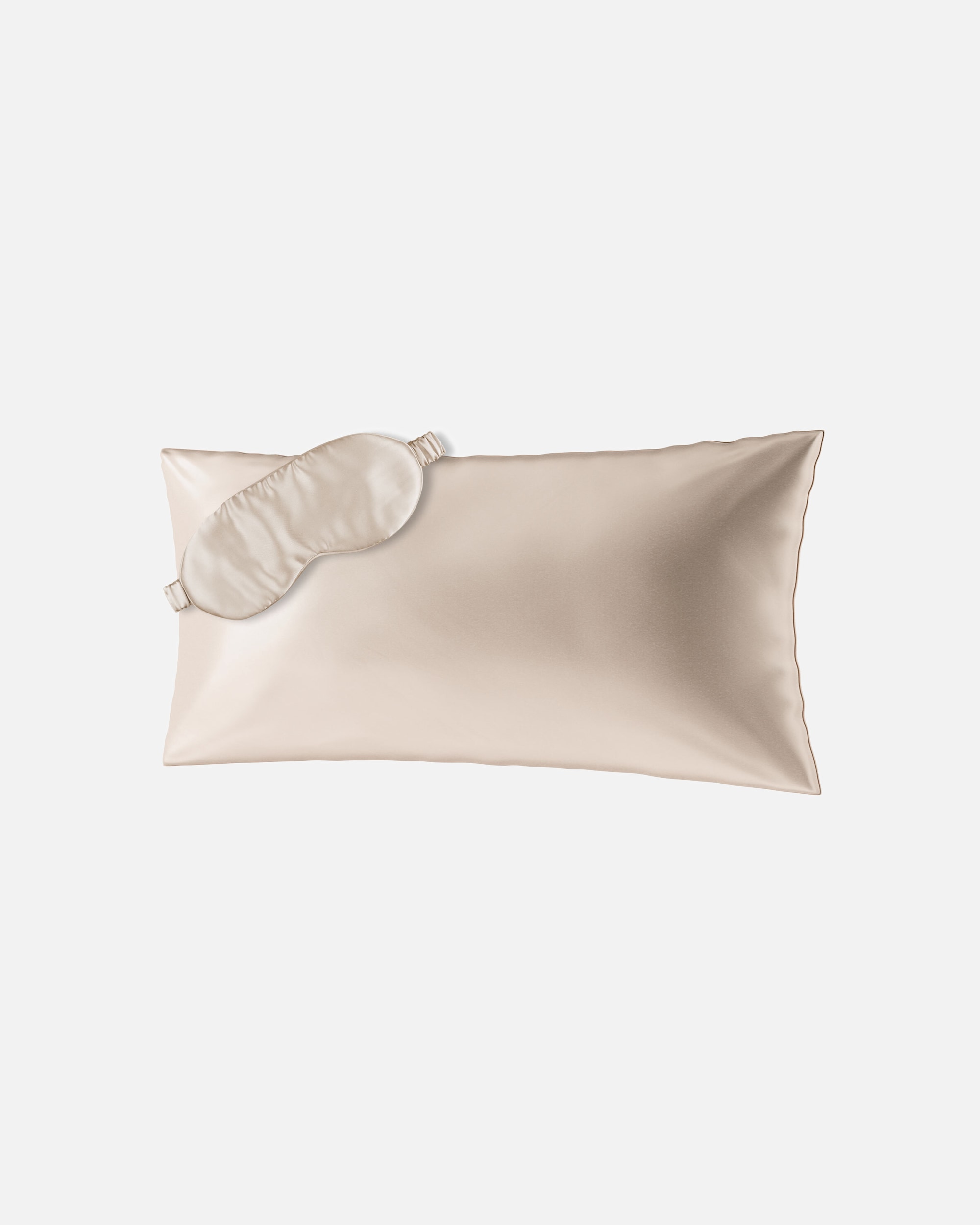 Kussen voor AiloriaBEAUTY SLEEP SET (40X80) Zijden kussensloop en slaapmaskerbeige