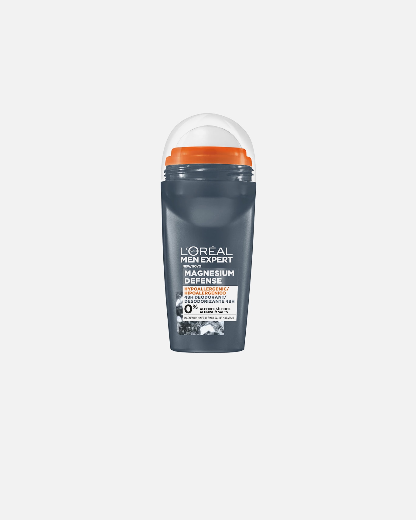Deodorant voor L´Oréal Men ExpertMEN EXPERT MAGNESIUM DEFENSE 0% alcohol deodorant 48u roll-on50 ml