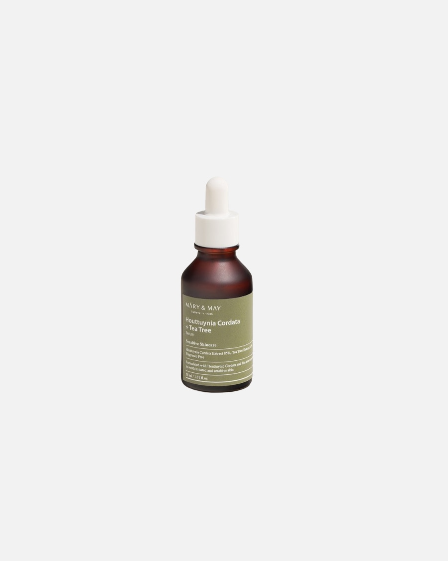 Hydraterende gezichtsbehandeling voor UnisexMary & MayHouttuynia Cordata + Tea Tree Serum30 ml