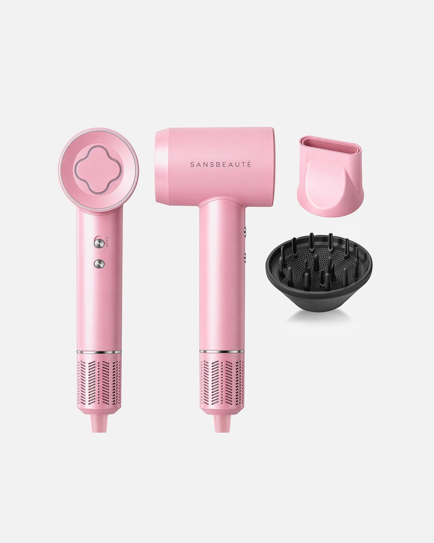 Haardroger voor UnisexSansbeauteDefault Brand LineFöhn met Diffuser - Haardroger - Hair Blow Dryer - Reisföhn - Haarföhn1 Piece