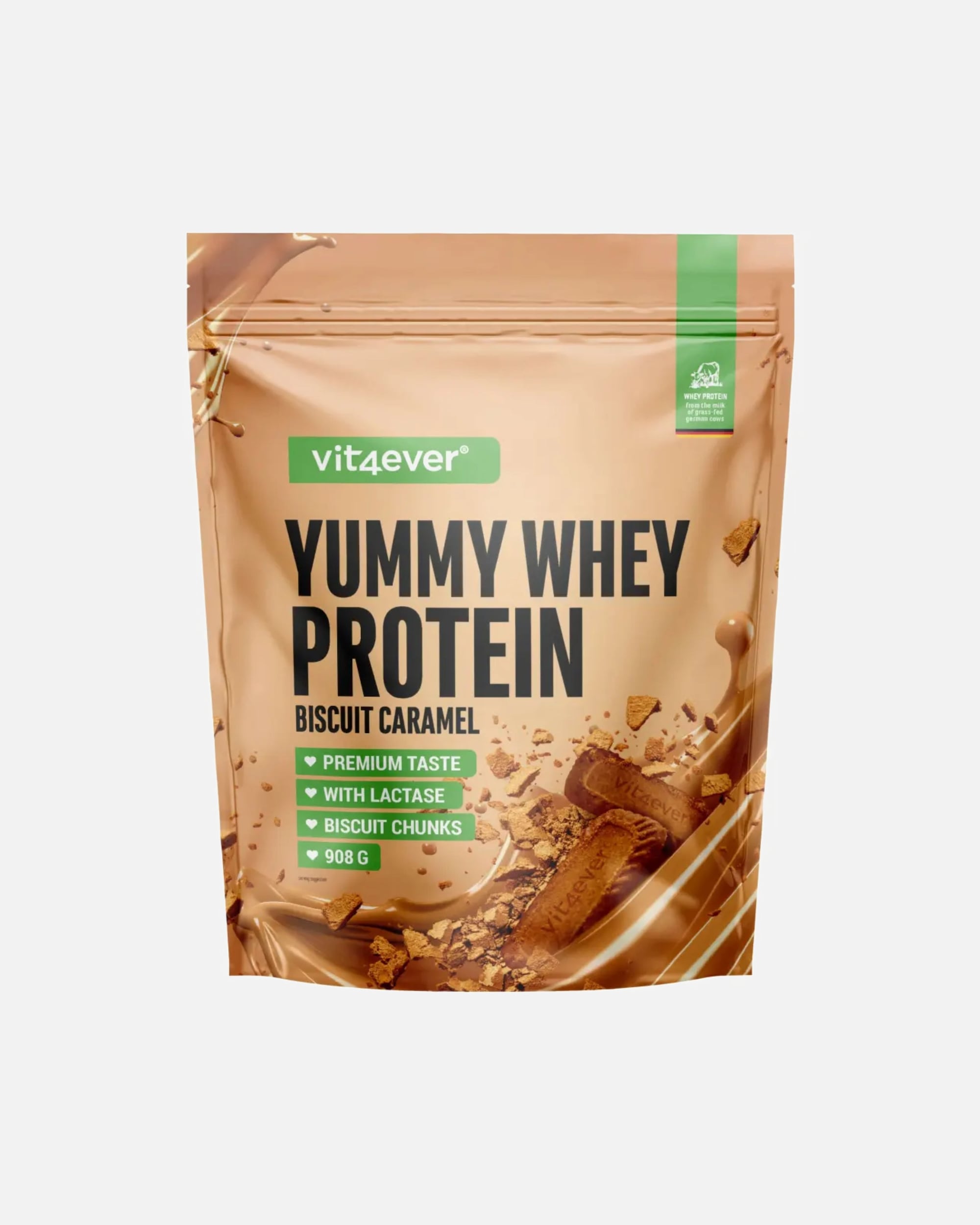 Voedingssupplement eiwitten voor UnisexVit4everDefault Brand LineYummy Whey ProteinKaramel Koekje