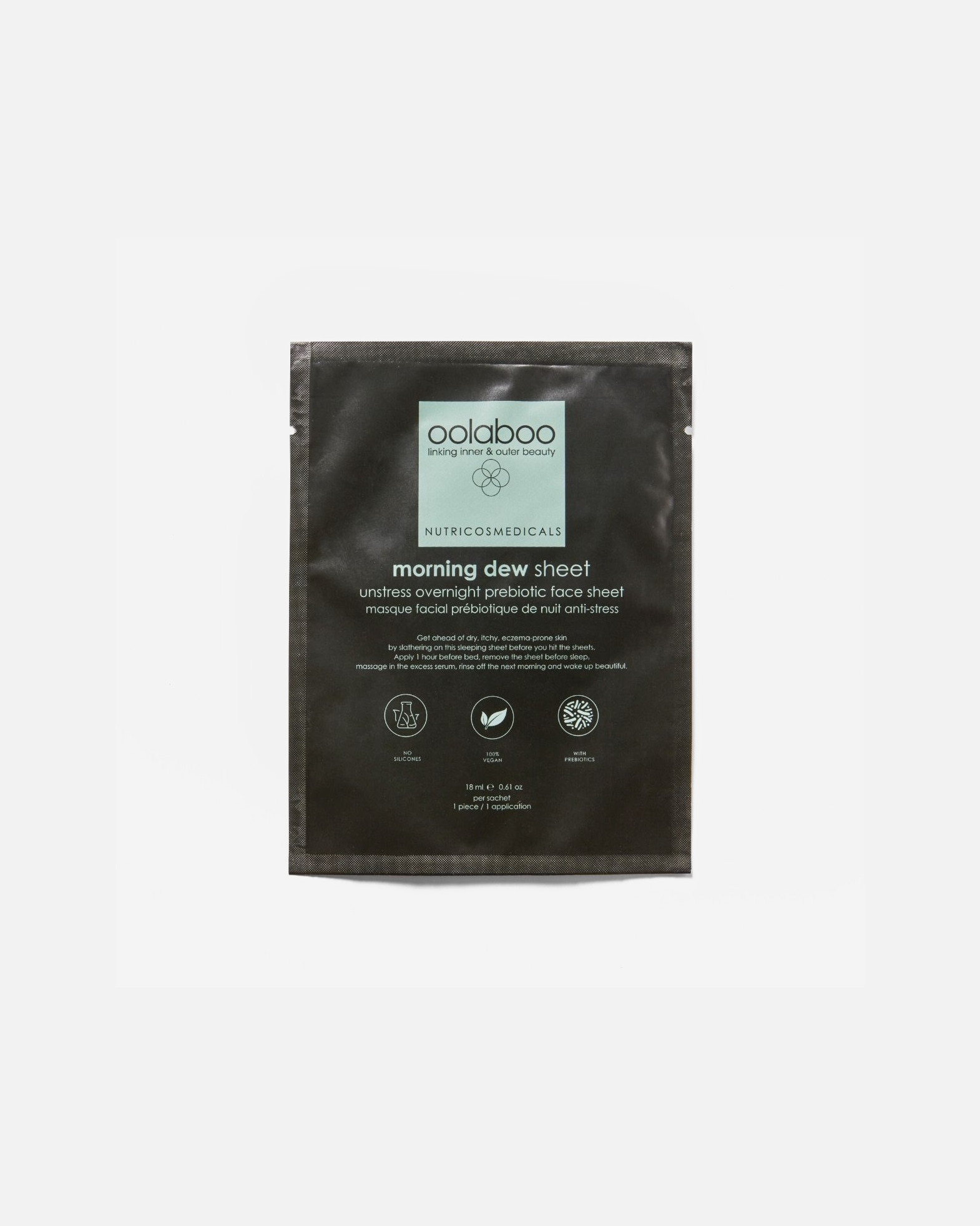 Gezichtscrème voor UnisexOolabooDefault Brand LineMorning Dew Unstress Overnight Prebiotic Face Sheet18ml