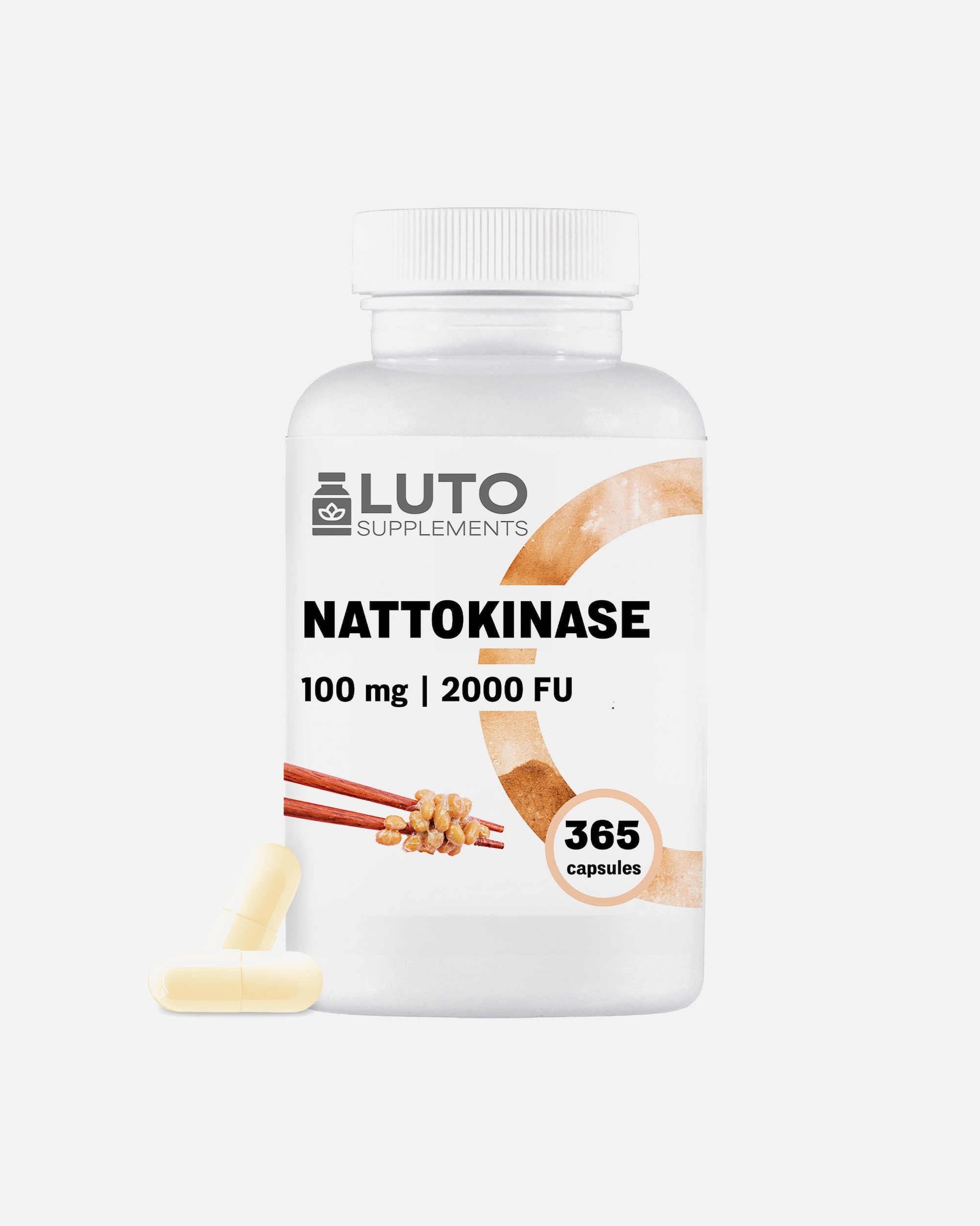 Voedingssupplement voor UnisexLUTO SUPPLEMENTSDefault Brand LineNattokinase 20.000 FU/g365 capsules