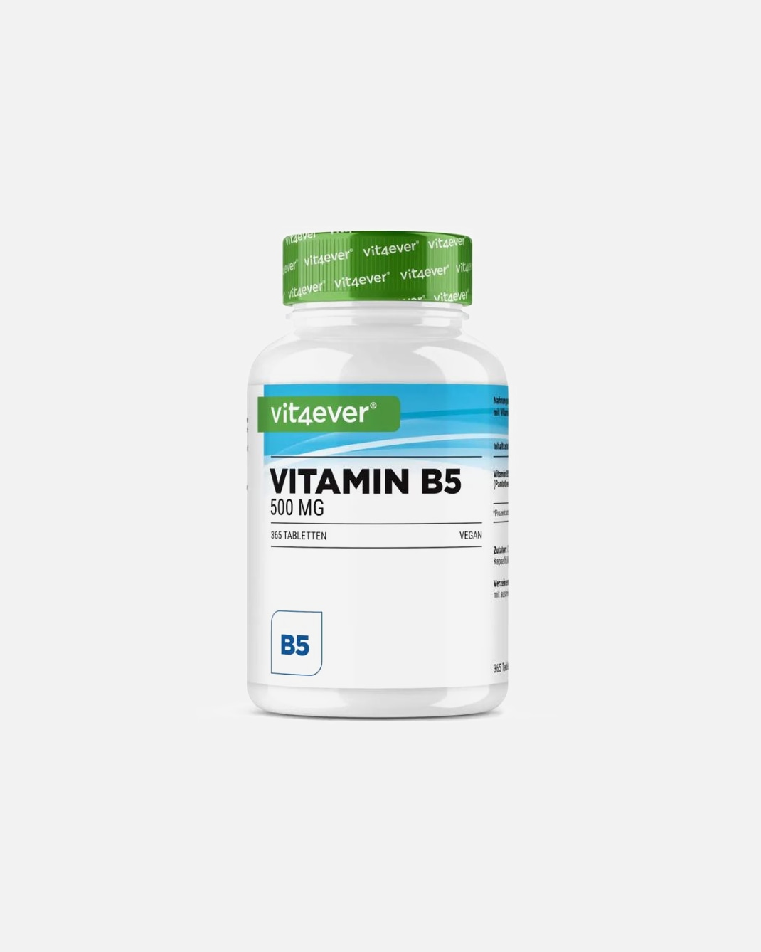 Voedingssupplement voor UnisexVit4everDefault Brand LineVitamine B5 Pantotheenzuur365 tabletten