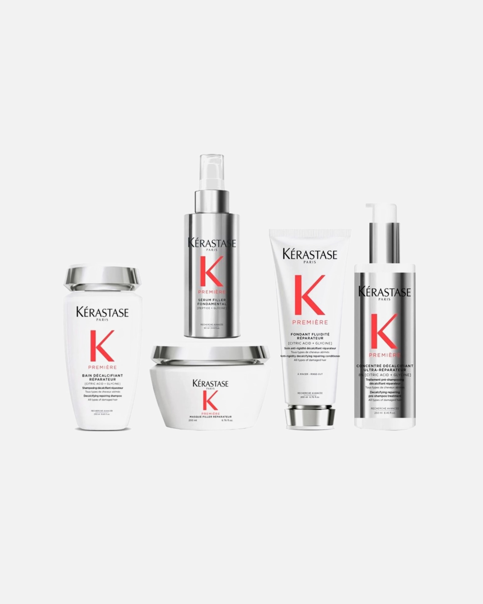 Haarverzorgingsset voor KérastasePremiere 5er Set (Bain / Fondant / Concentre / Masque / Serum) Premiere 5er Set (Bain / Fondant / Concentre / Masque / Serum)1 stuk