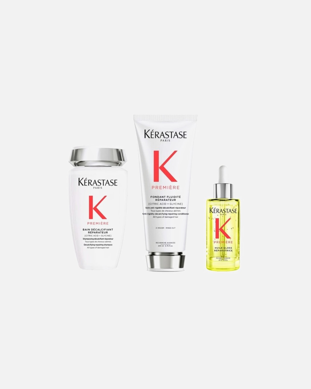 Haarverzorgingsset voor KérastasePremiere Set Huile (Shampoo / Conditioner / Haarolie)1 stuk