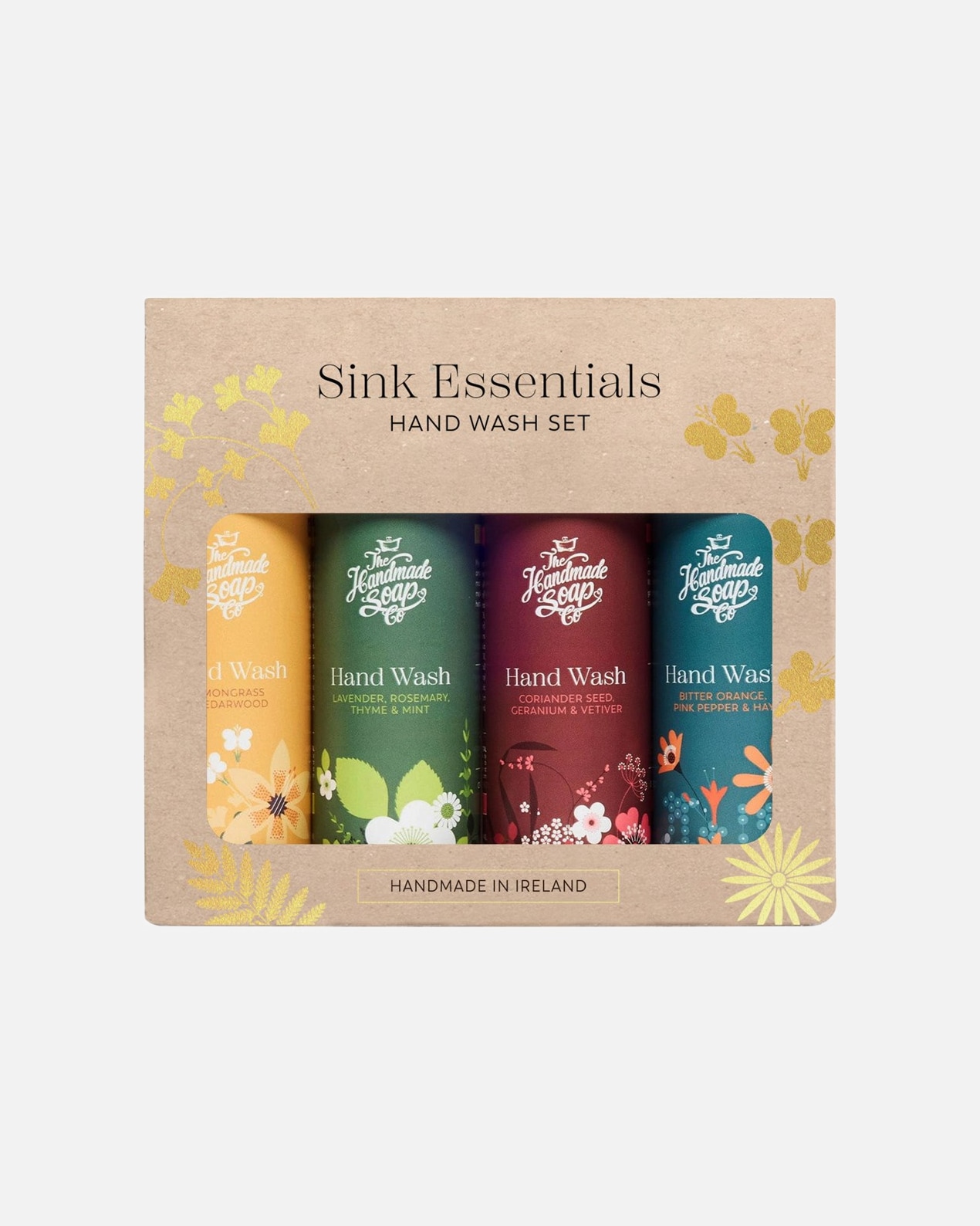 Nagelverzorgingsset voor UnisexThe Handmade SoapHandwas-cadeausetHandzeep Citroengras 100ml + Handzeep Bittere Sinaasappel 100ml + Handzeep Lavendel 100ml + Handzeep Korianderzaad 100ml