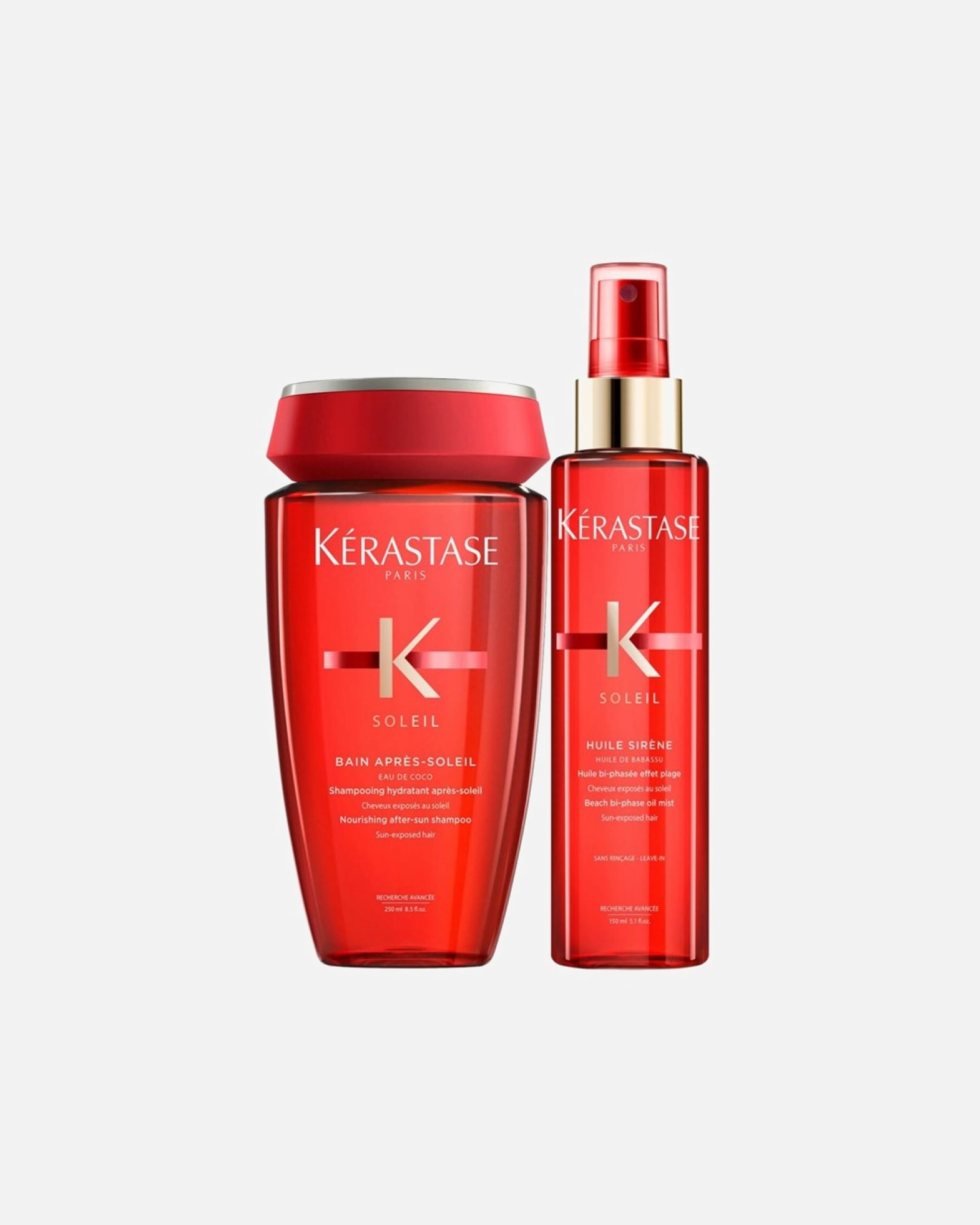 Haarverzorgingsset voor KérastaseSoleil 2-delige Set Huile (Bain / Huile)1 stuk