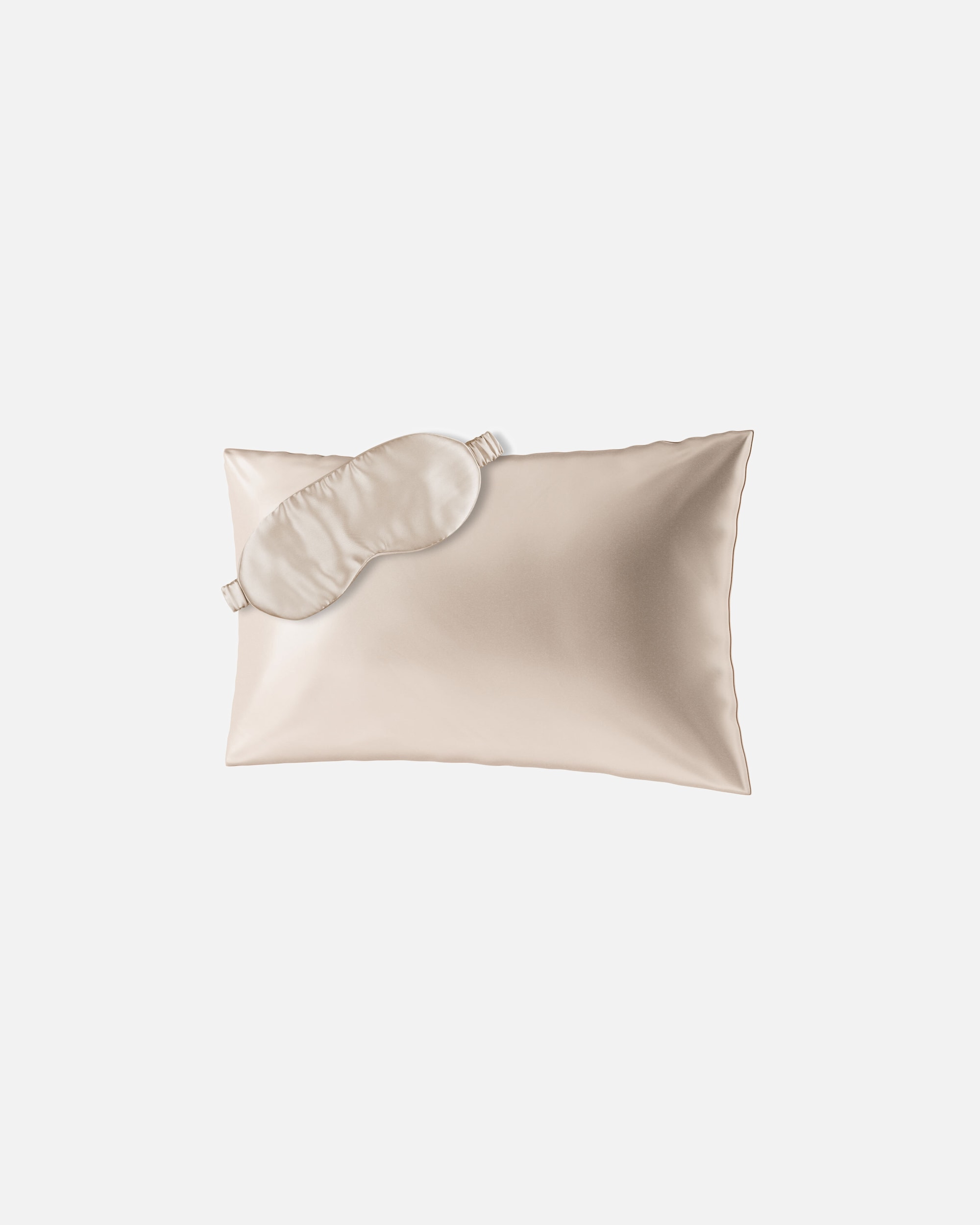Kussen voor AiloriaBEAUTY SLEEP SET (40X60) Zijden kussensloop en slaapmaskerbeige